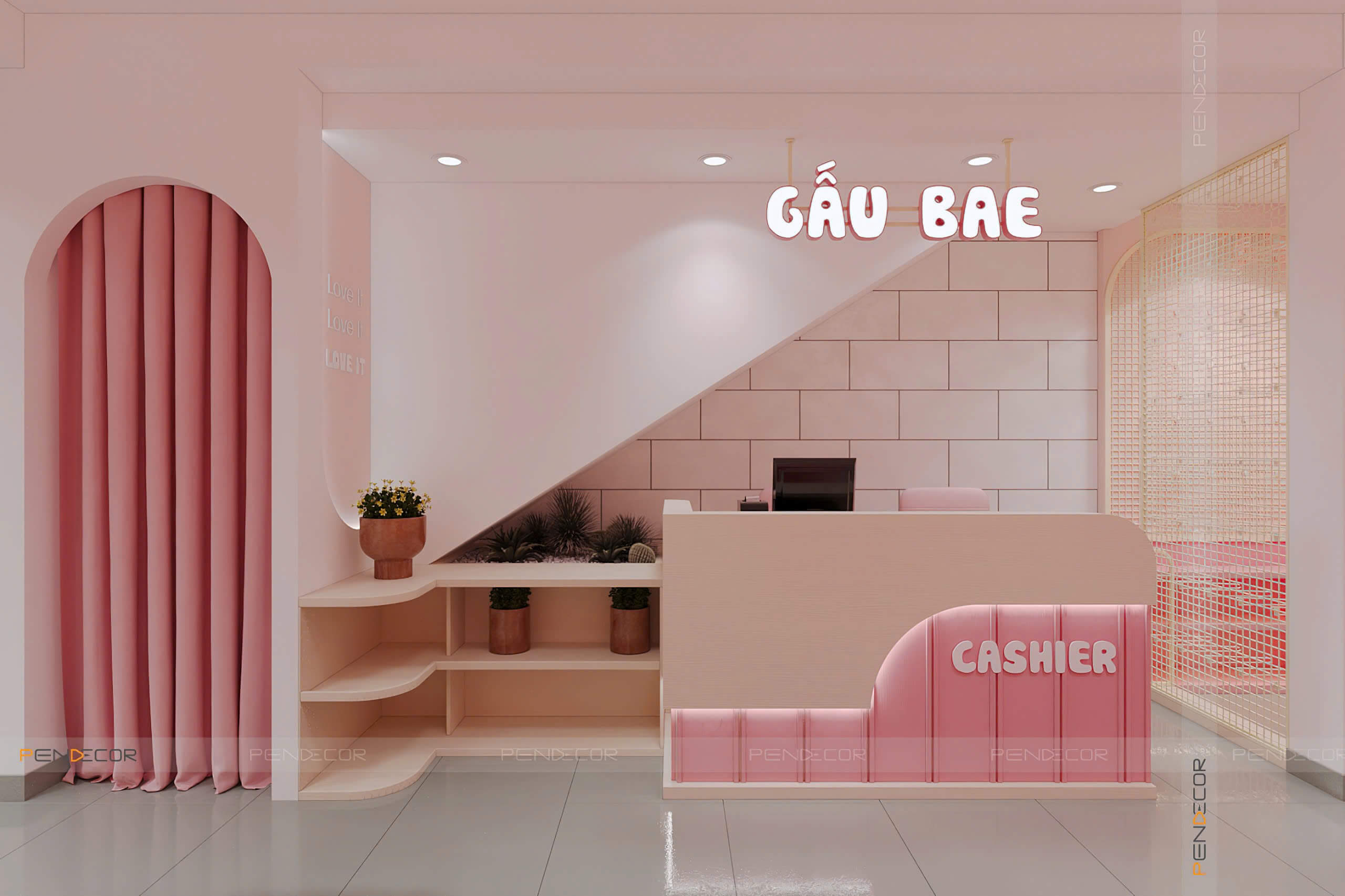 Thiết Kế Shop Phụ Kiện Gấu Bae