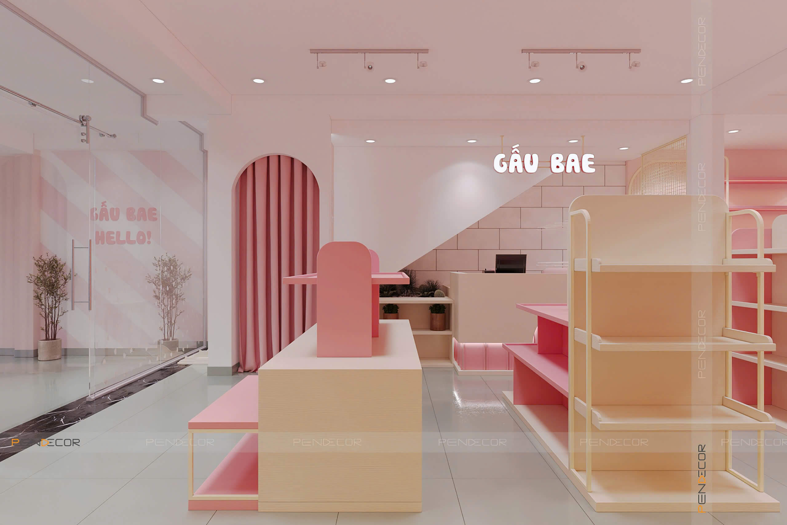 Thiết Kế Shop Phụ Kiện Gấu Bae