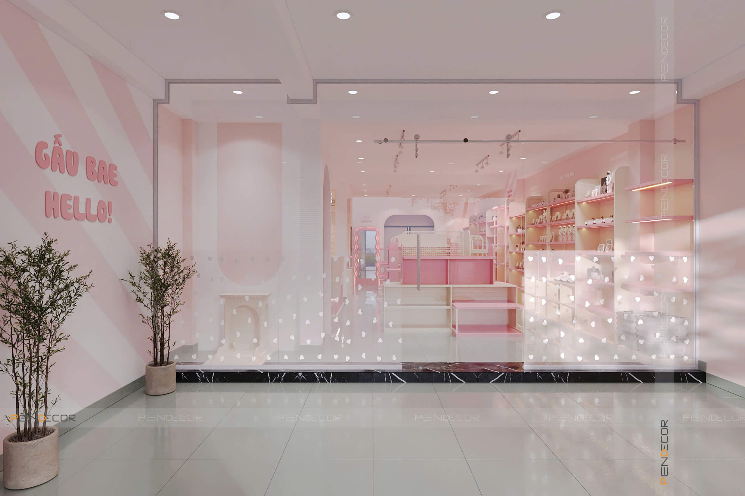 Thiết Kế Shop Phụ Kiện Gấu Bae