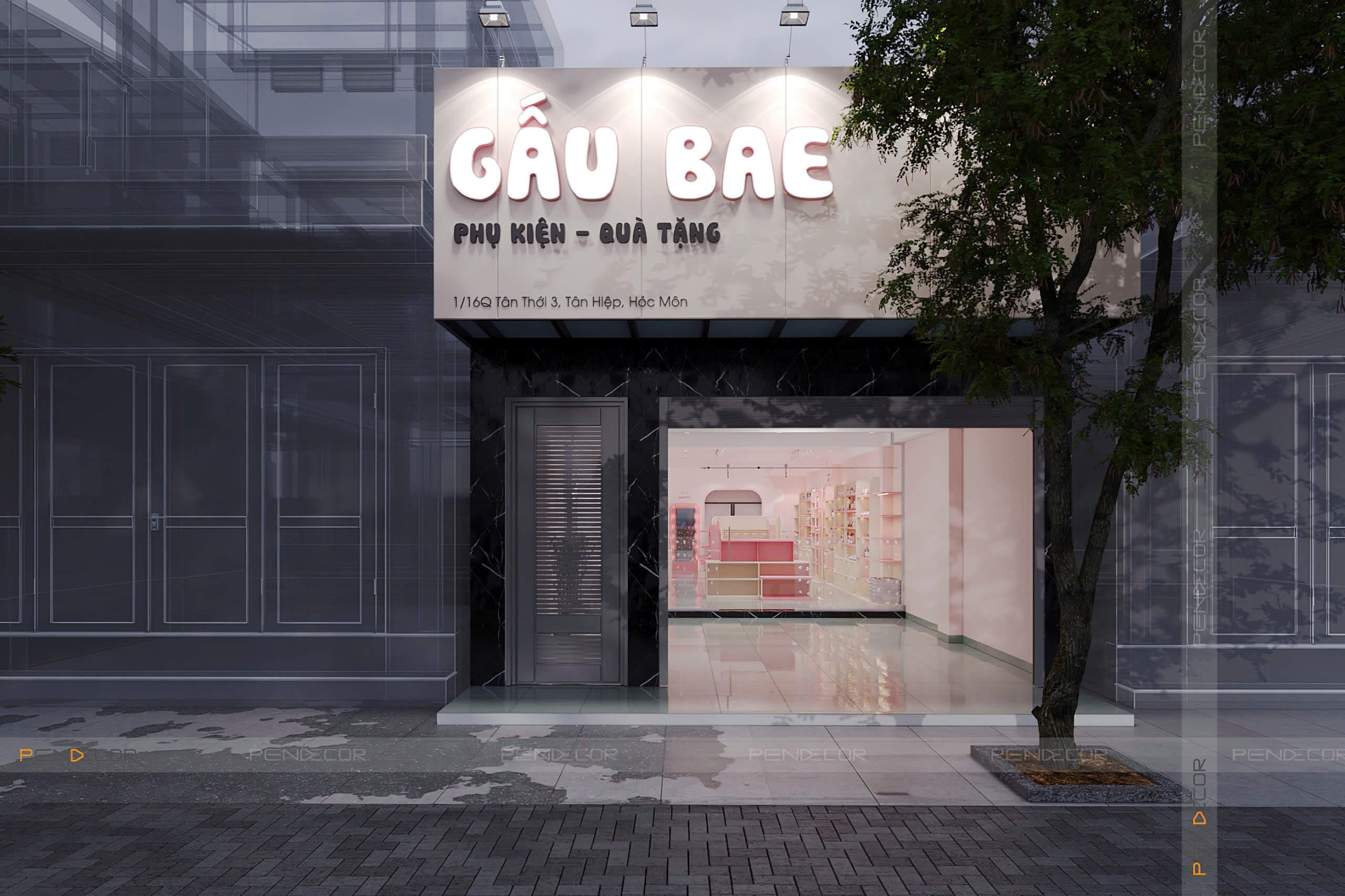 Thiết Kế Shop Phụ Kiện Gấu Bae