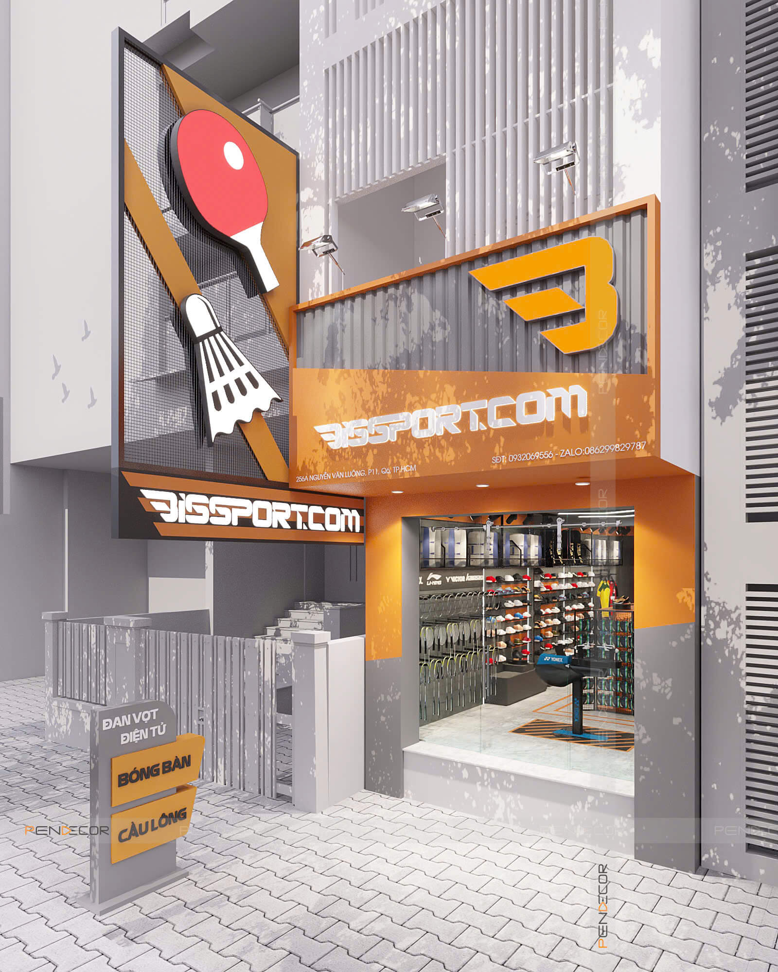 Thiết Kế Shop Phụ Kiện Bis Sport