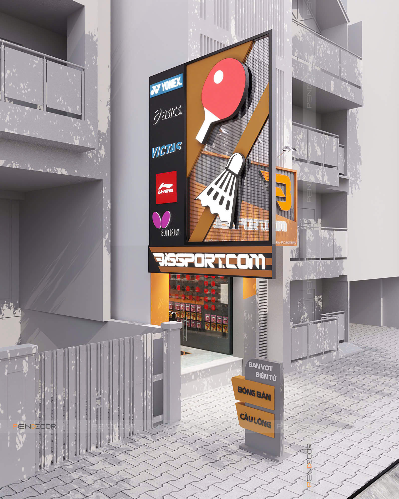 Thiết Kế Shop Phụ Kiện Bis Sport