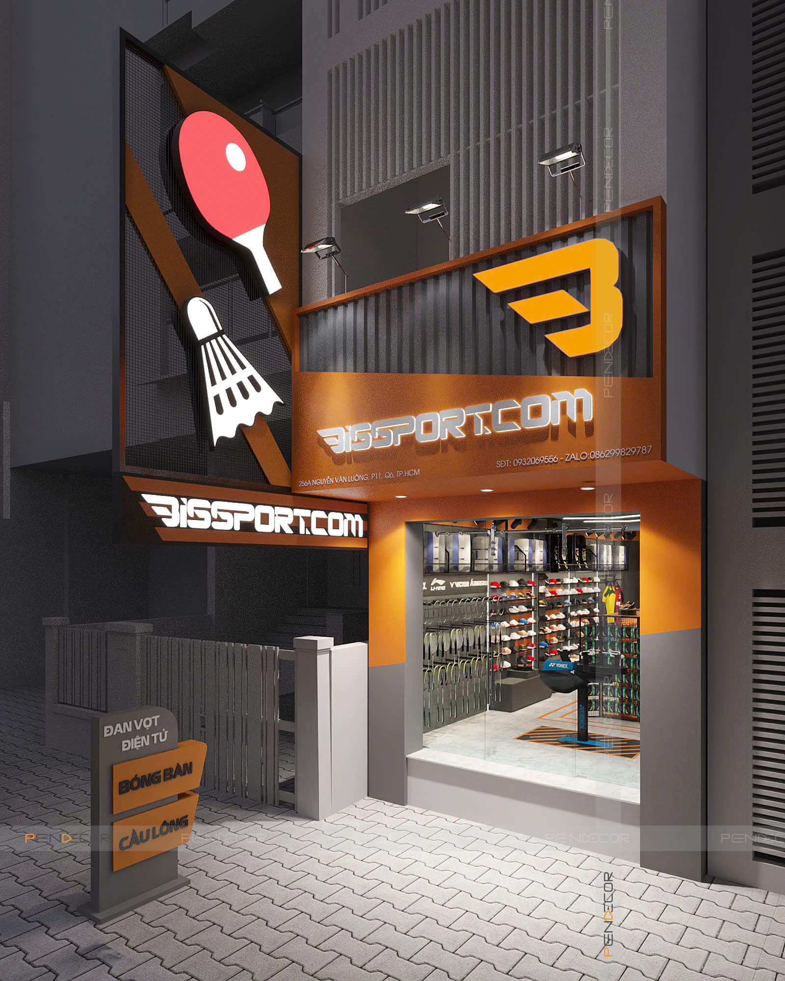 Thiết Kế Shop Phụ Kiện Bis Sport