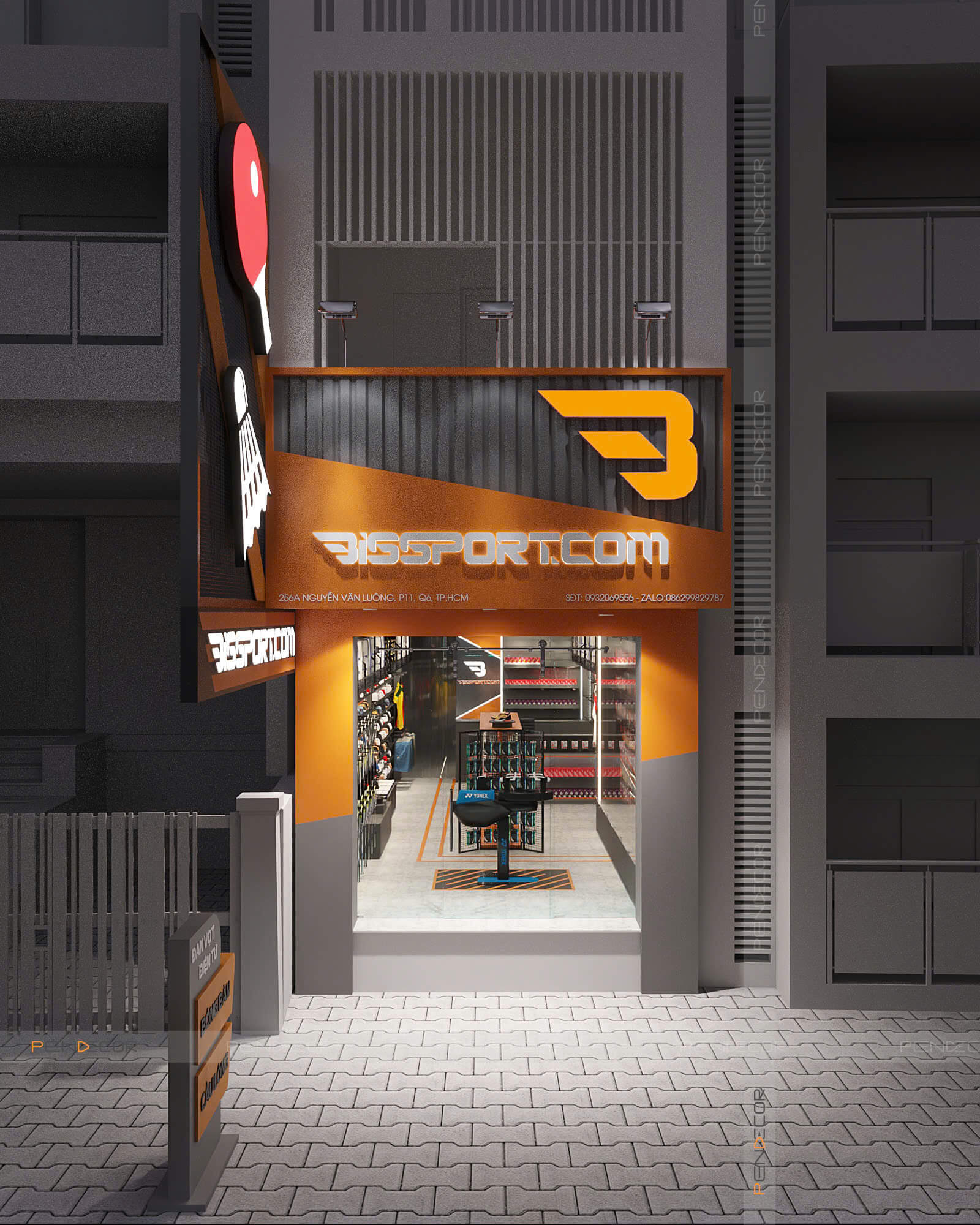 Thiết Kế Shop Phụ Kiện Bis Sport