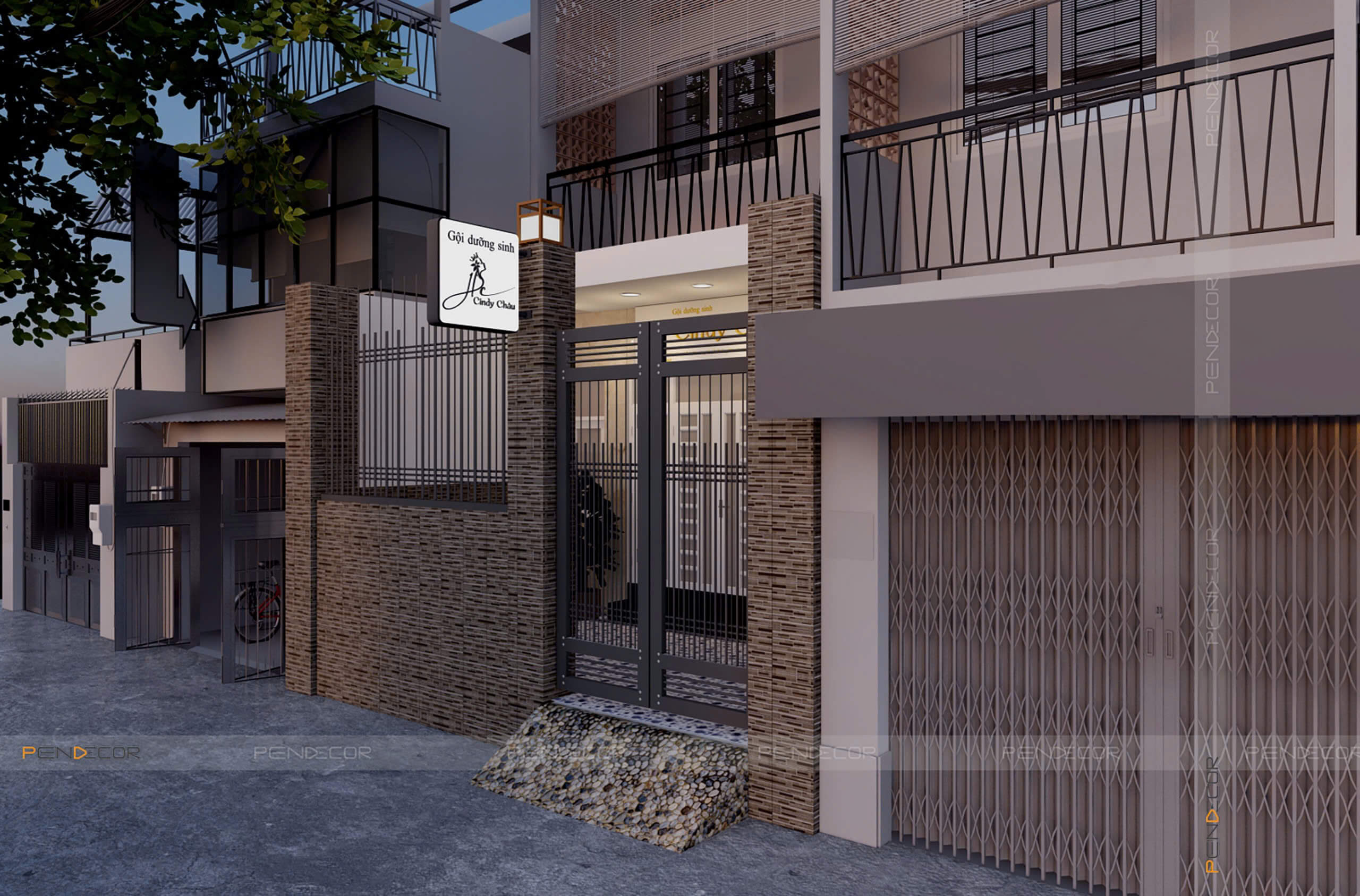 Thiết Kế Spa Gội Đầu Dưỡng Sinh Cindy