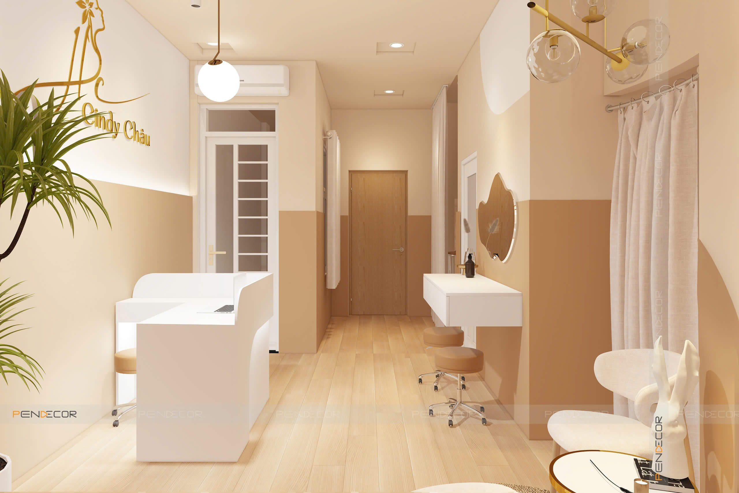 Thiết Kế Spa Gội Đầu Dưỡng Sinh Cindy