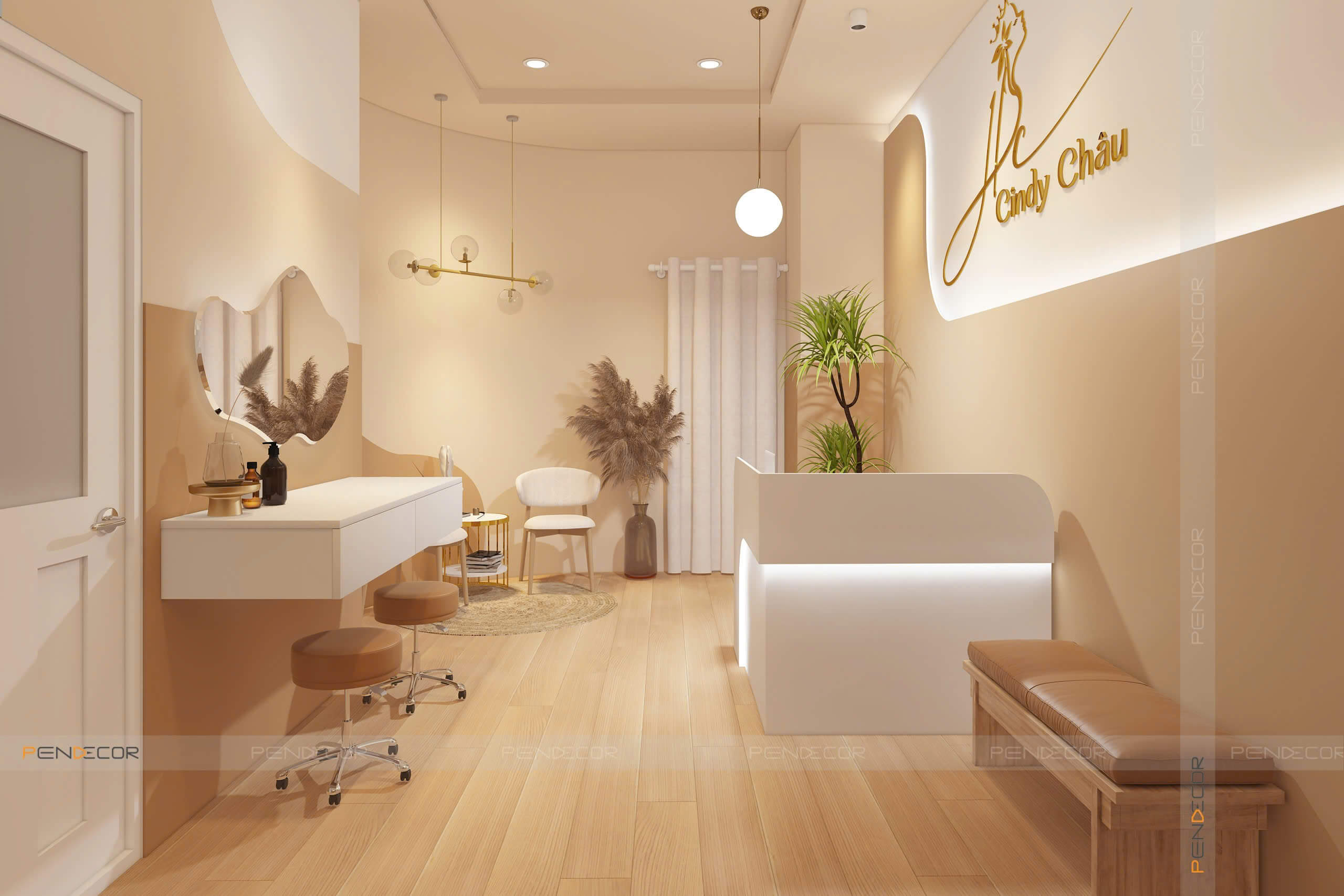 Thiết Kế Spa Gội Đầu Dưỡng Sinh Cindy