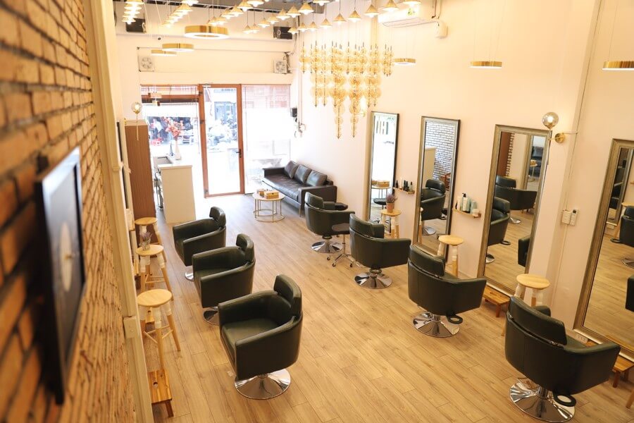 thiết kế salon tóc nam Pendecor