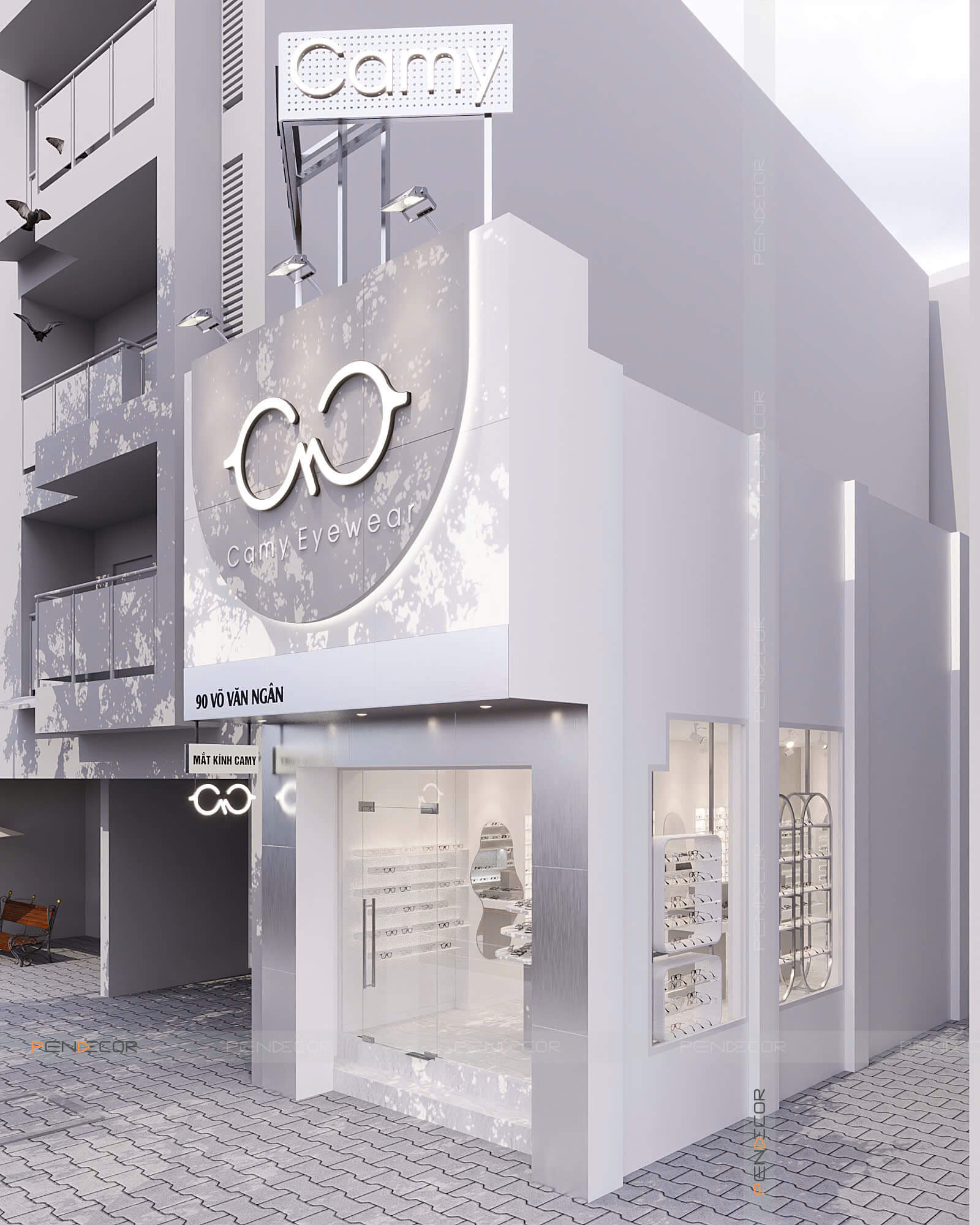 Thiết Kế Cửa Hàng Mắt Kính Camy