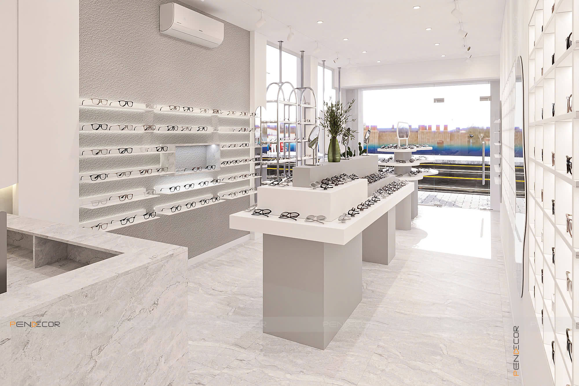 Thiết Kế Cửa Hàng Mắt Kính Camy