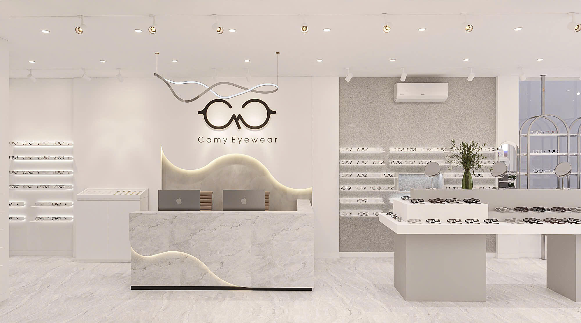 Thiết Kế Cửa Hàng Mắt Kính Camy