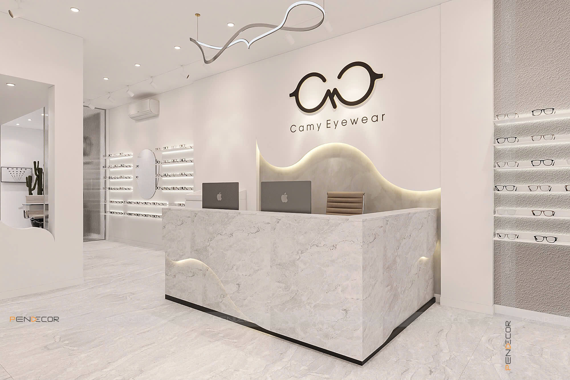 Thiết Kế Cửa Hàng Mắt Kính Camy