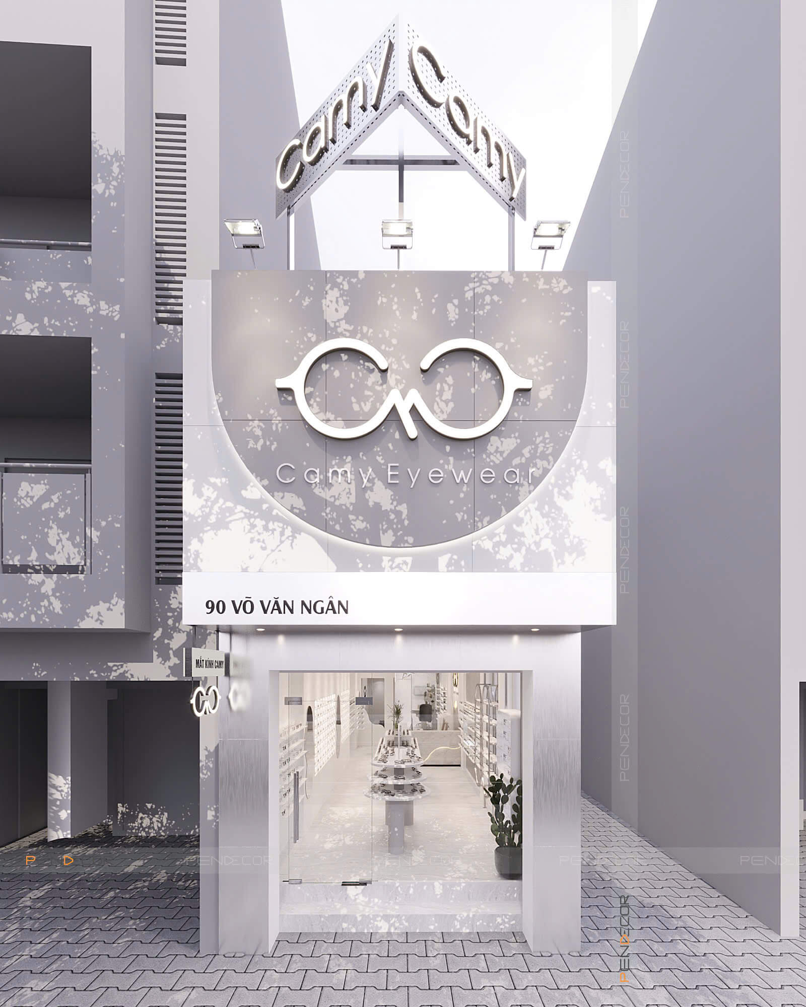 Thiết Kế Cửa Hàng Mắt Kính Camy
