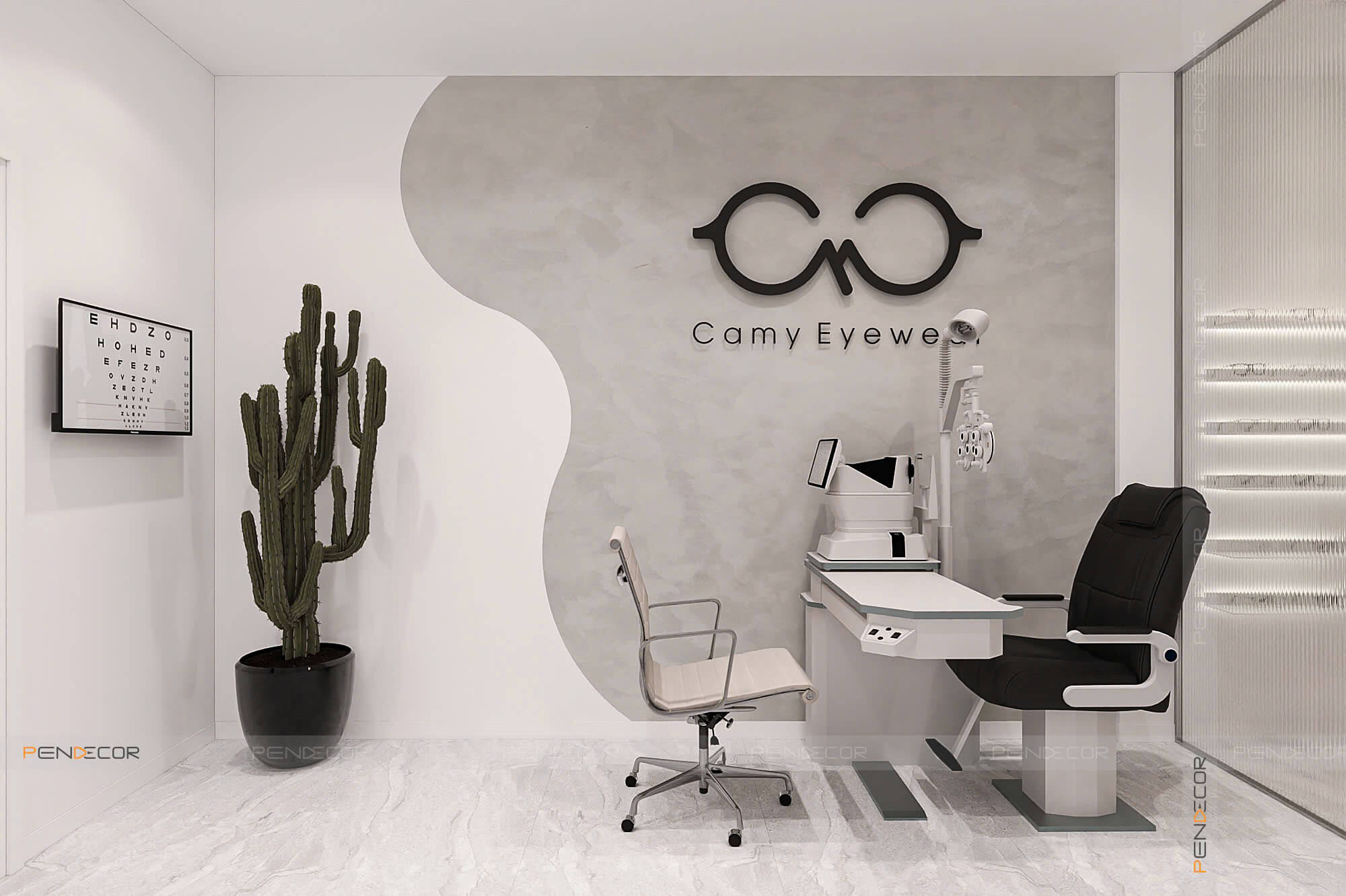 Thiết Kế Cửa Hàng Mắt Kính Camy