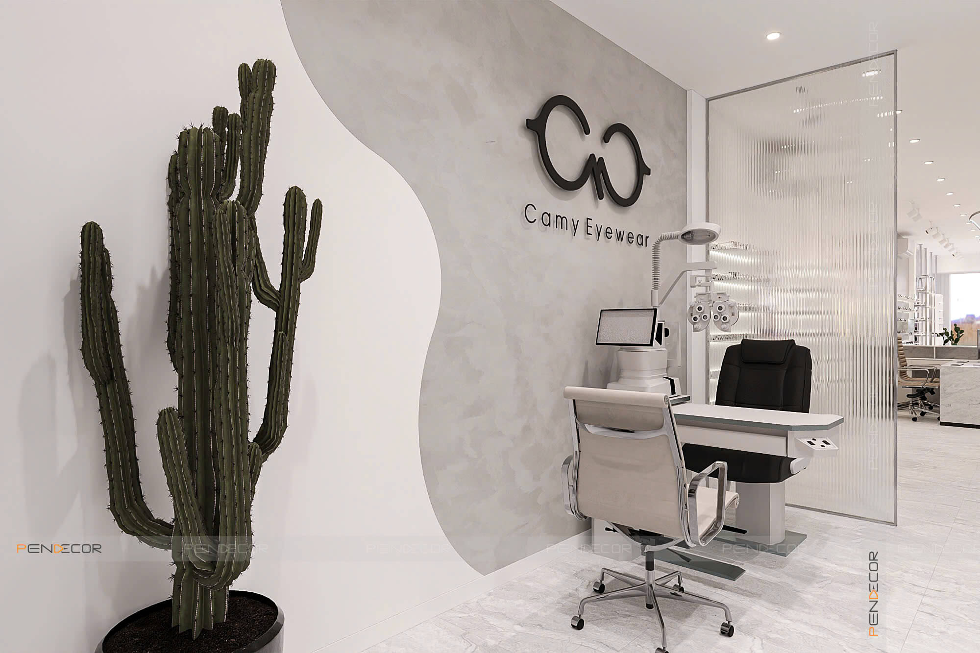 Thiết Kế Cửa Hàng Mắt Kính Camy