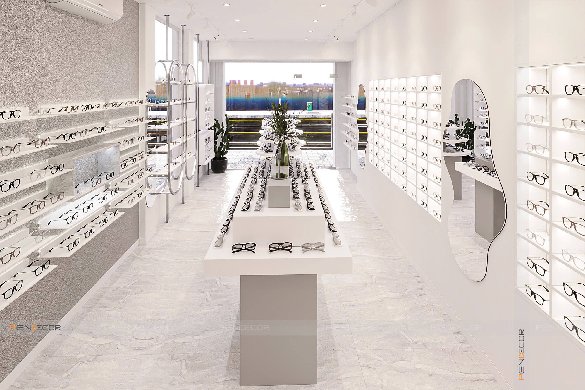 Thiết Kế Cửa Hàng Mắt Kính Camy