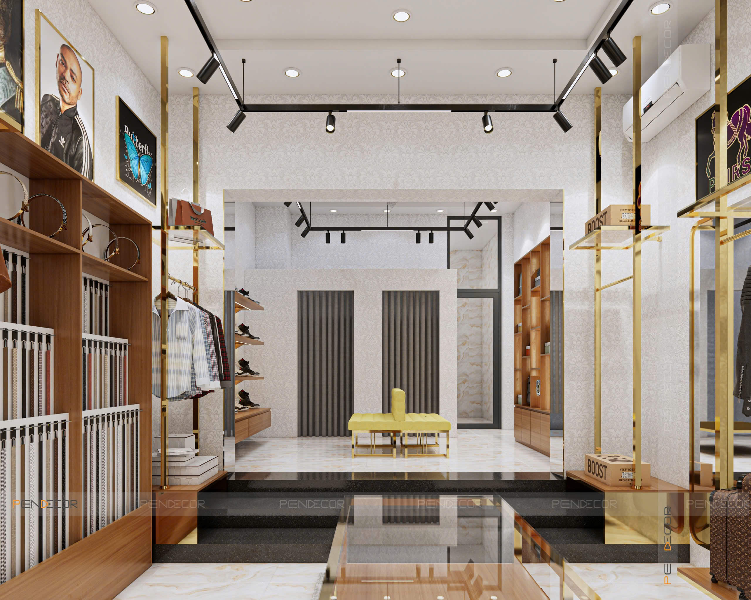 Thiết Kế Shop Quần Áo Nam Kim Chung