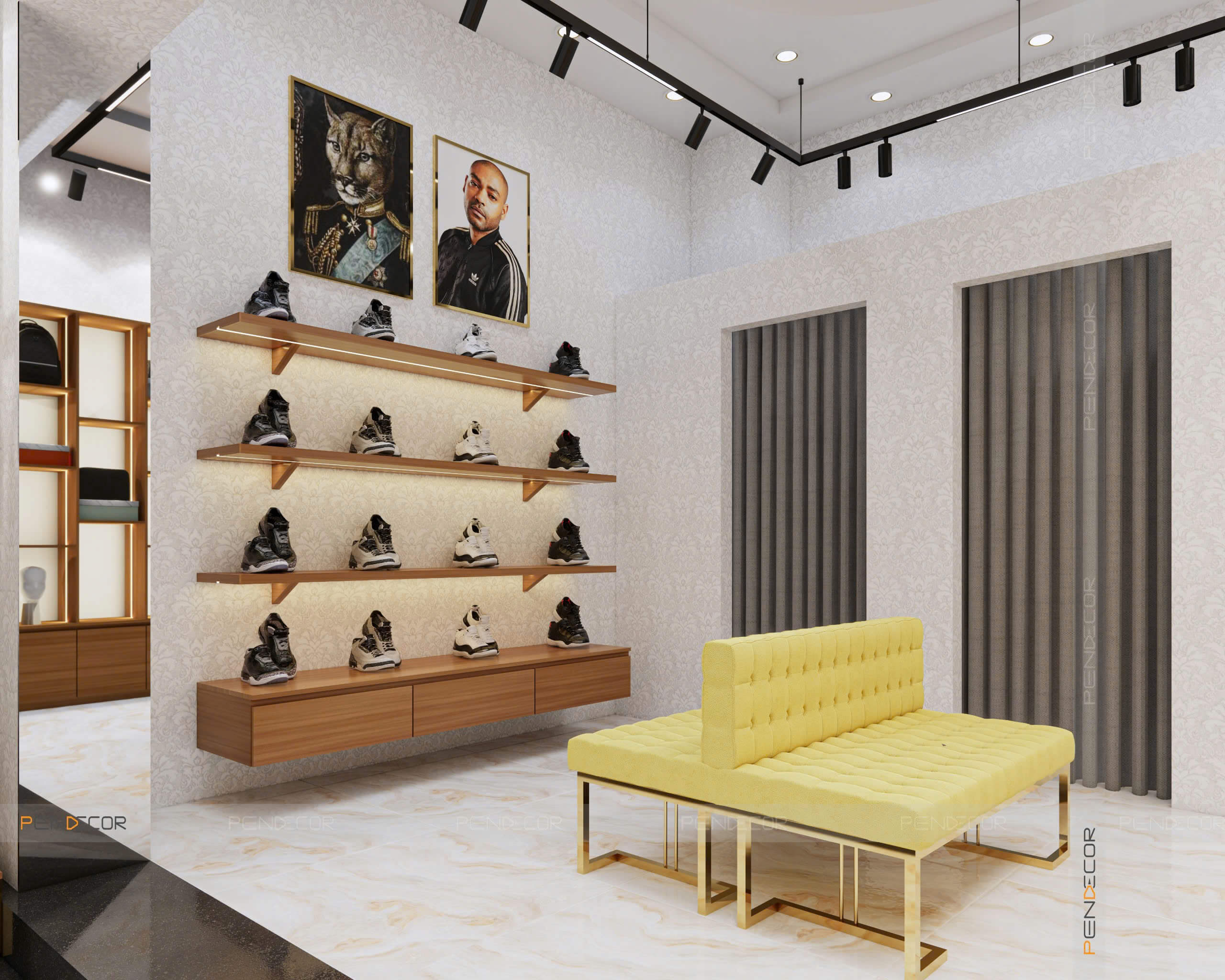 Thiết Kế Shop Quần Áo Nam Kim Chung