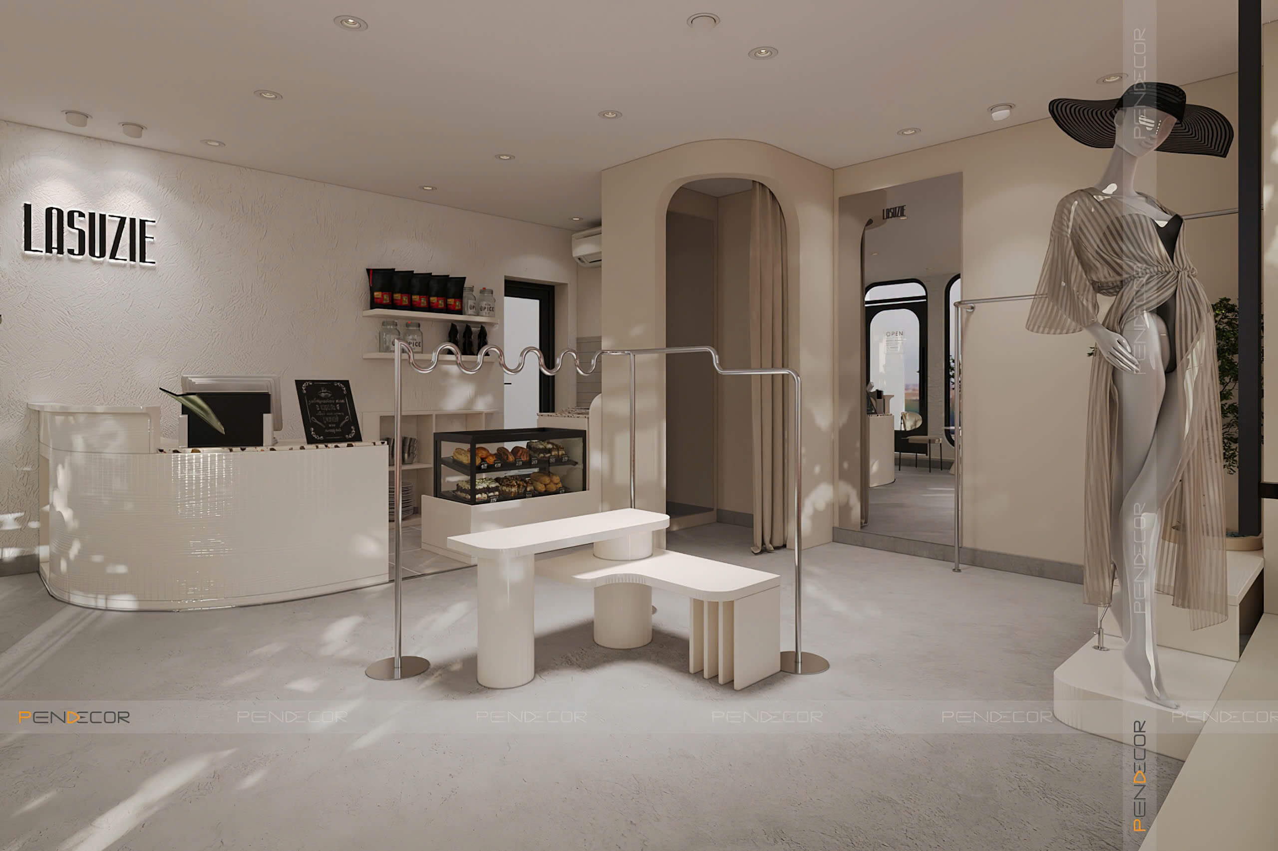 Thiết Kế Shop Quần Áo Nữ Lasuzie