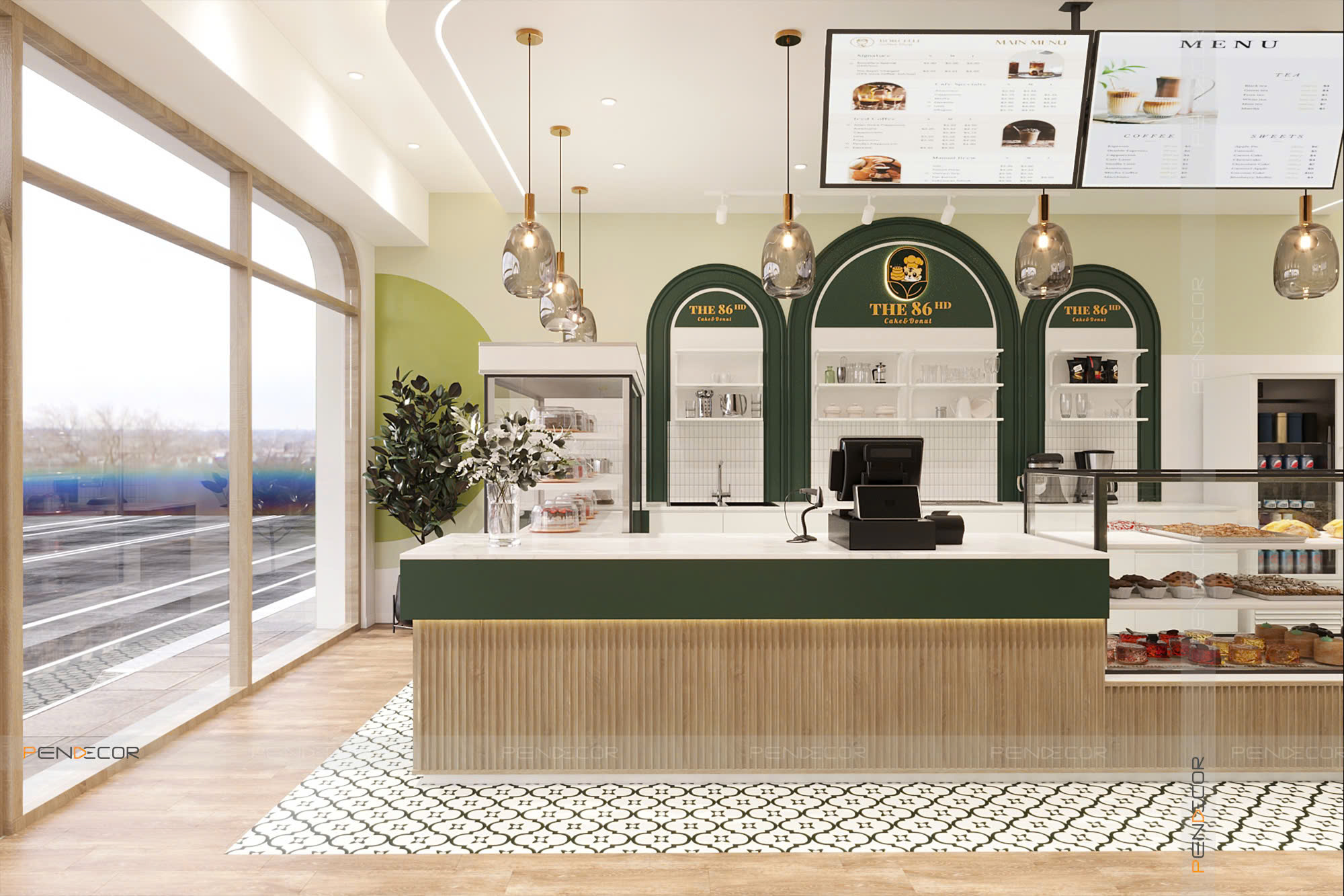 Thiết Kế Tiệm Bánh Kem The 86HD