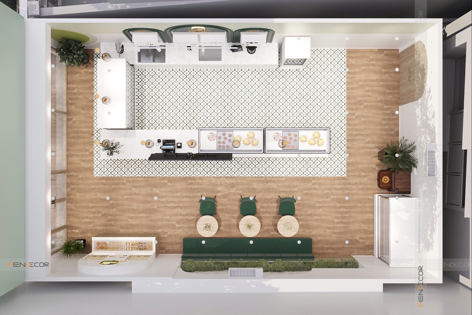 Thiết Kế Tiệm Bánh Kem The 86HD