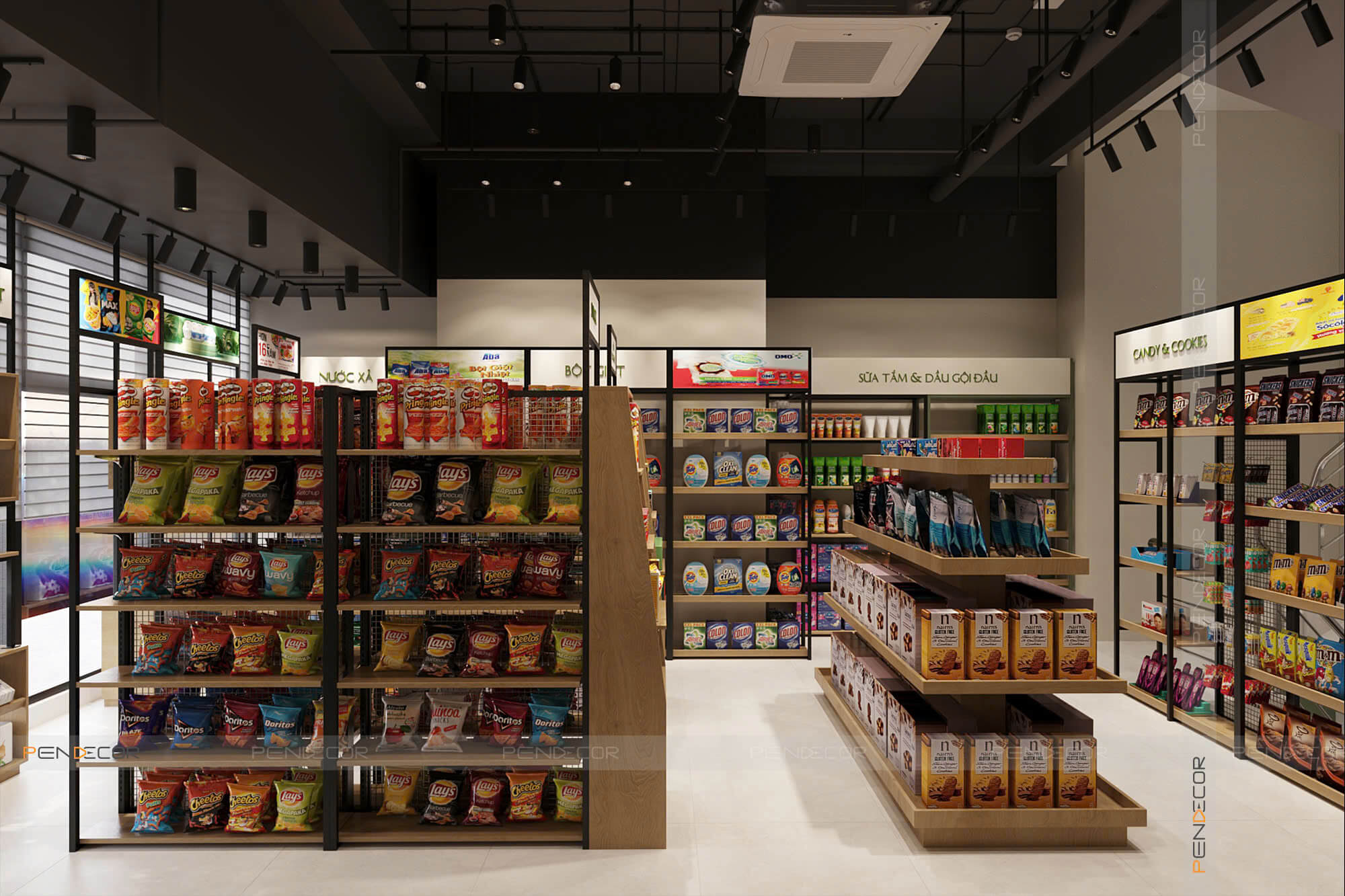 Thiết Kế Siêu Thị Mini Chanh Market