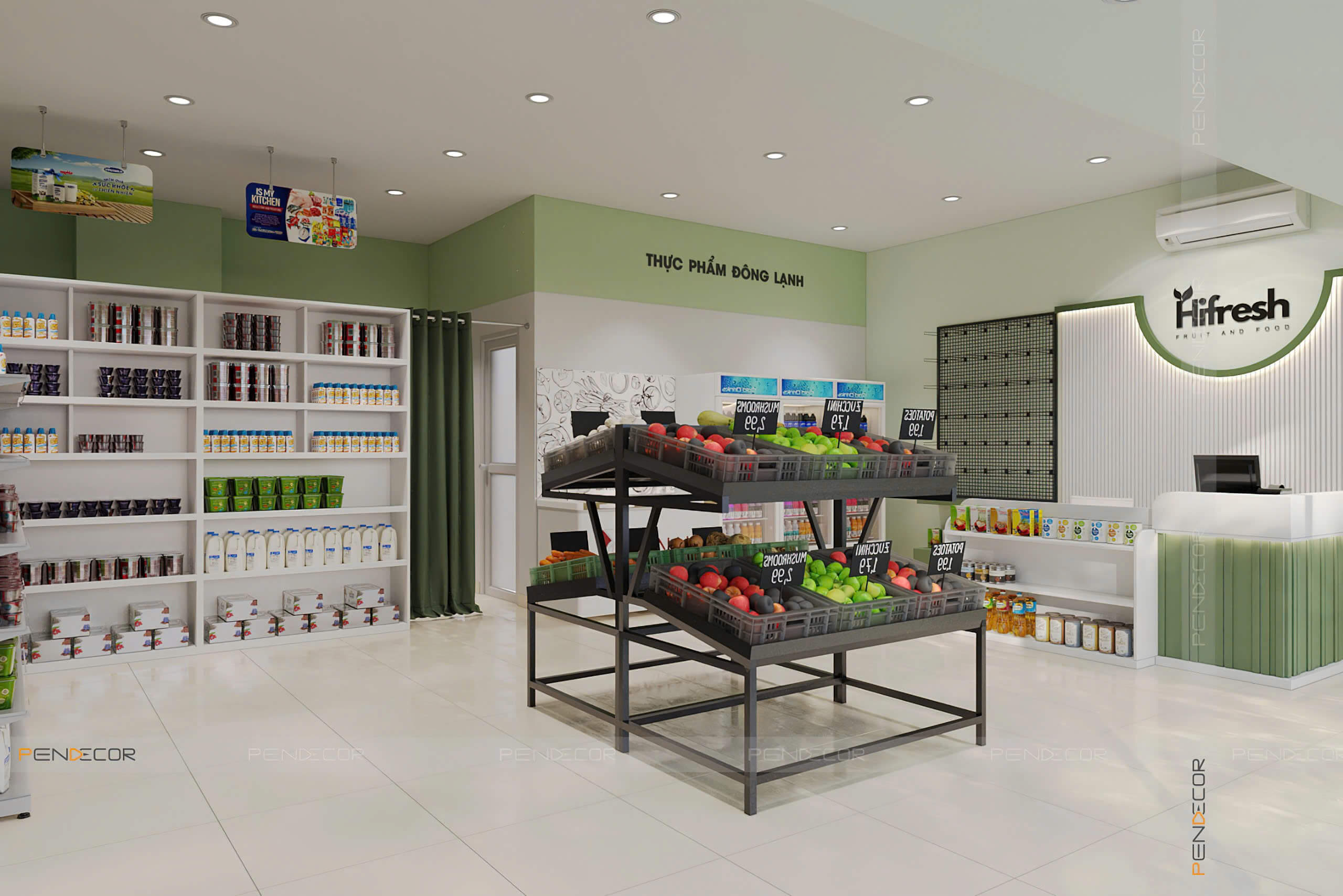 Thiết Kế Siêu Thị Mini Hifresh