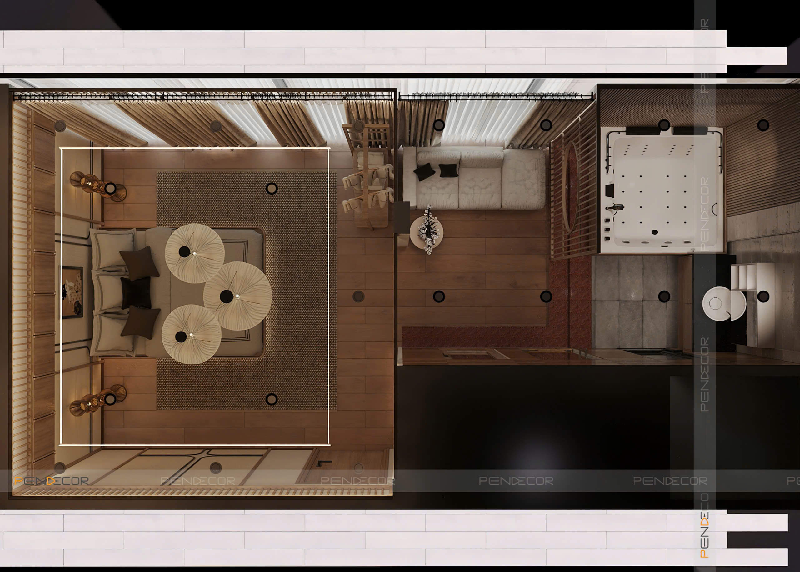 Thiết Kế Spa Hoàng Kim (Phòng VIP)