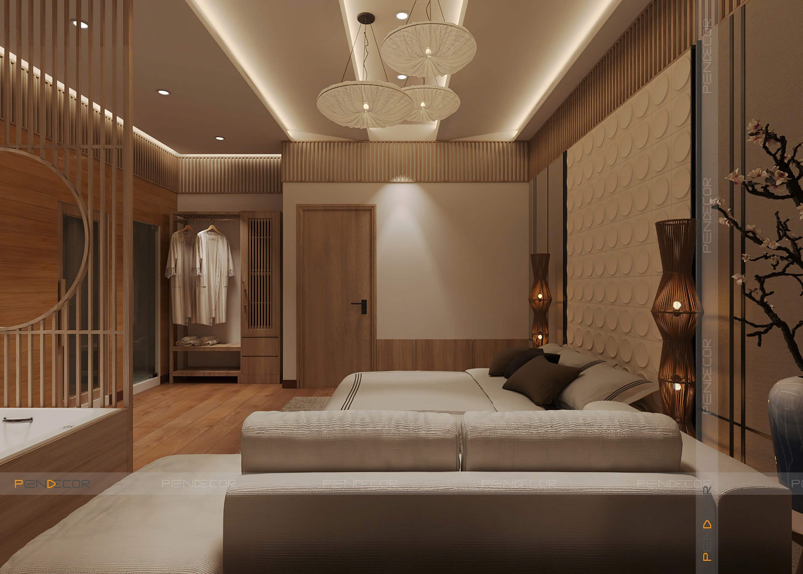 Thiết Kế Spa Hoàng Kim (Phòng VIP)