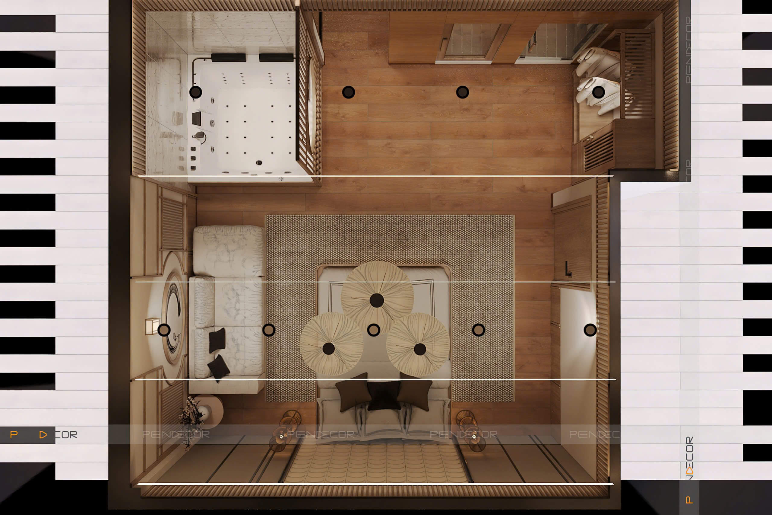 Thiết Kế Spa Hoàng Kim (Phòng VIP)