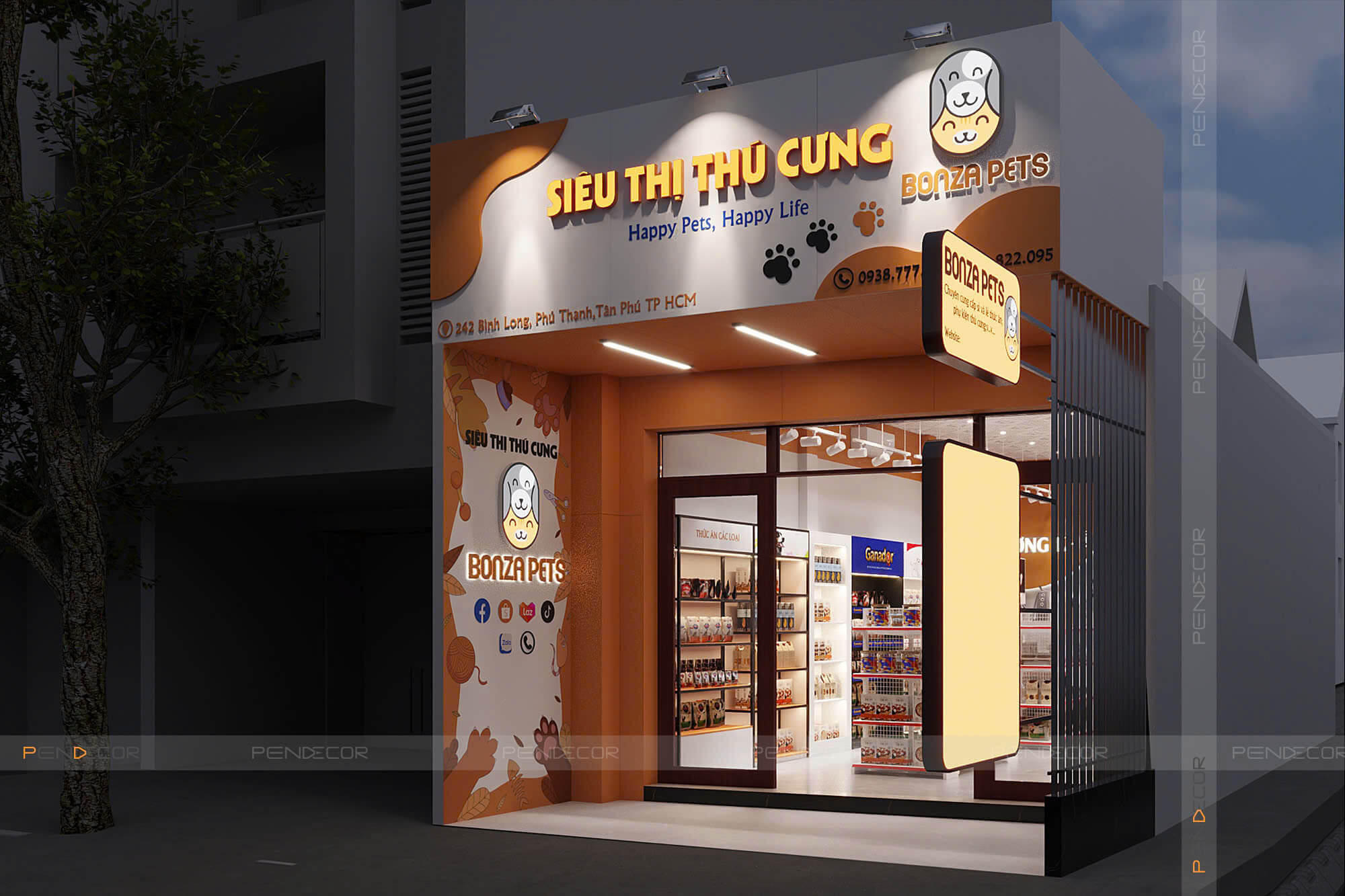 Thiết Kế Pet Shop Bonza Pets