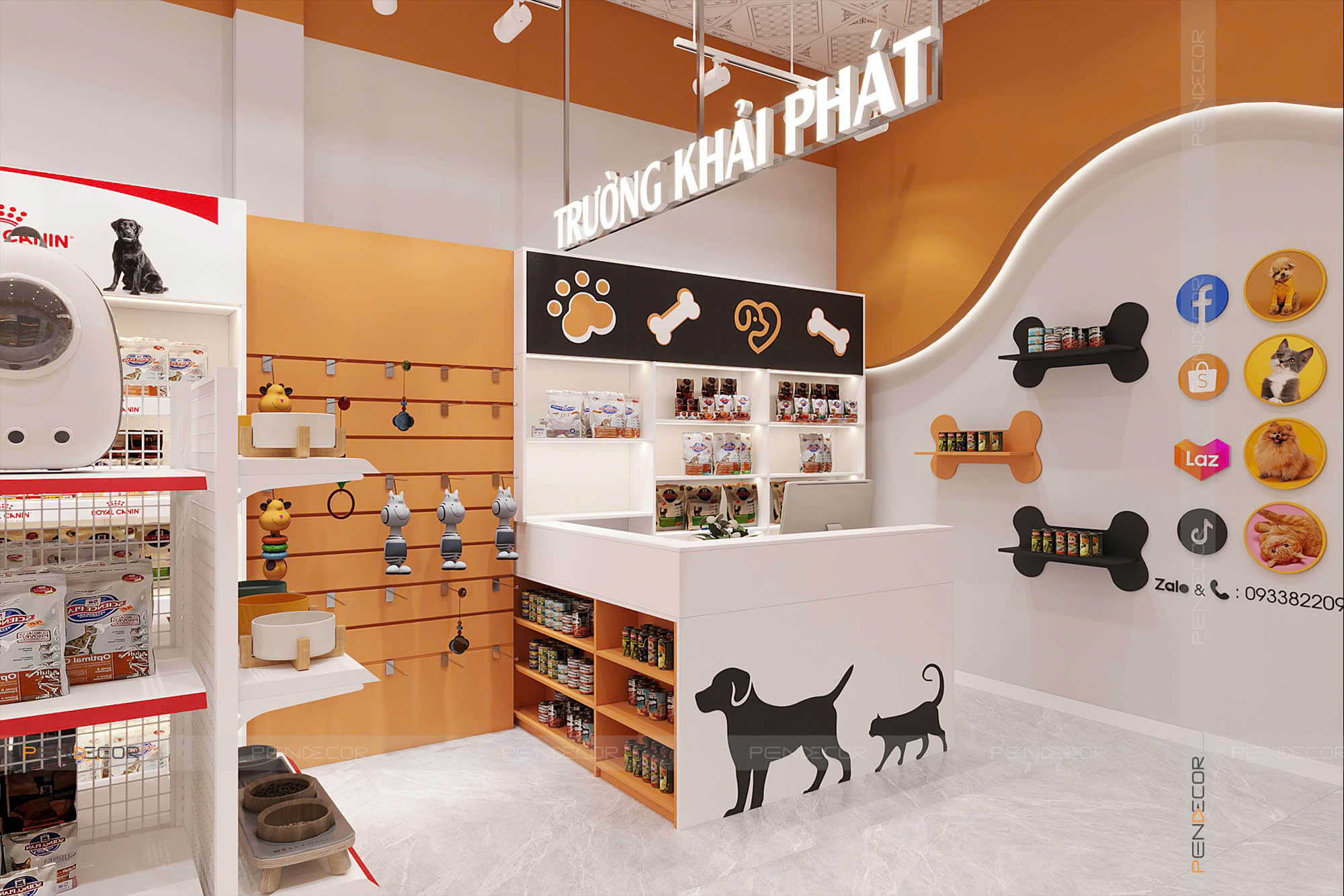 Thiết Kế Pet Shop Bonza Pets