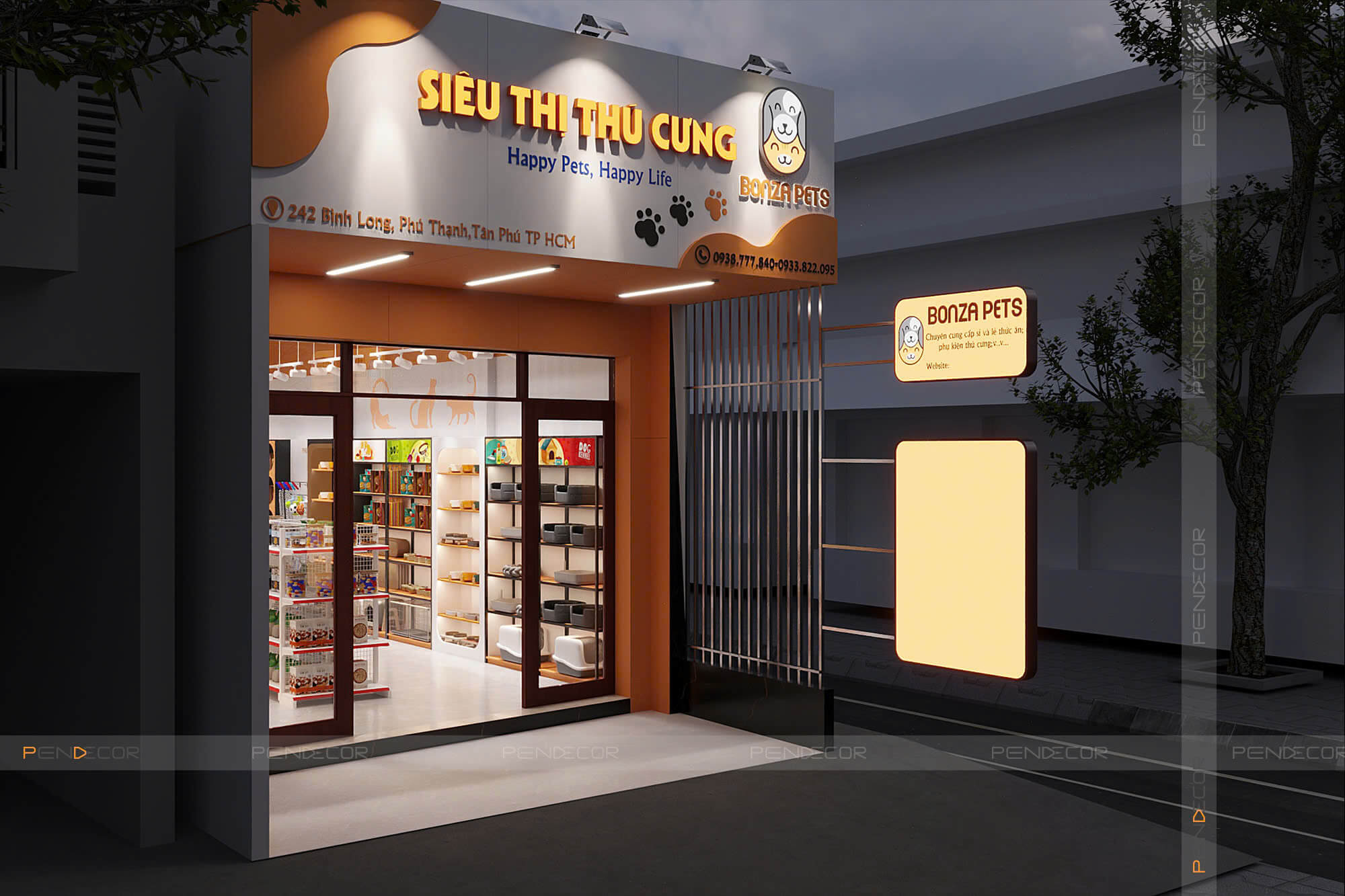 Thiết Kế Pet Shop Bonza Pets