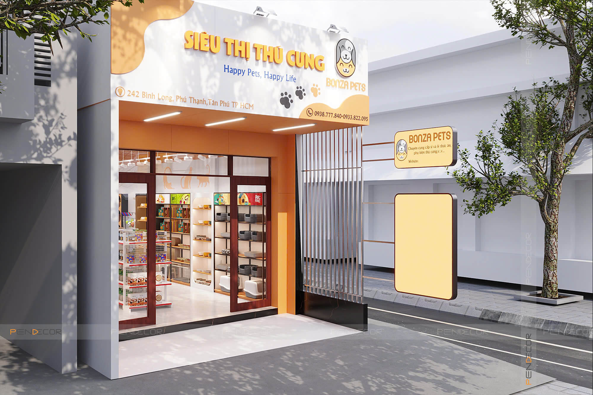 Thiết Kế Pet Shop Bonza Pets
