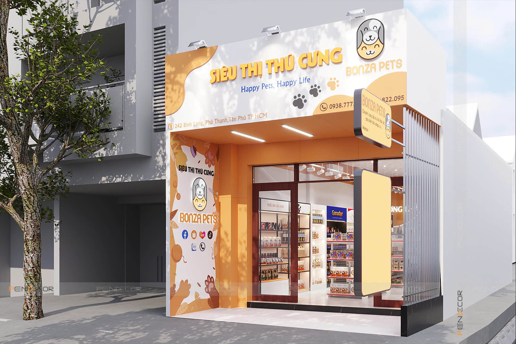 Thiết Kế Pet Shop Bonza Pets