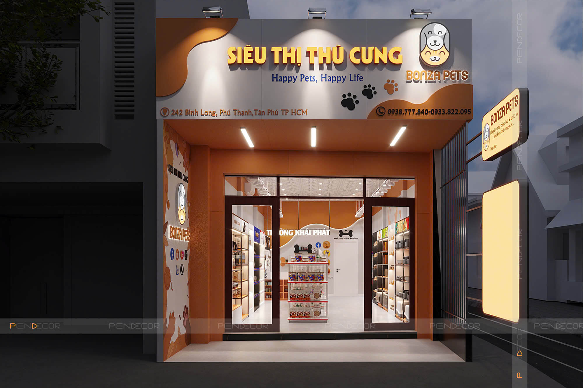 Thiết Kế Pet Shop Bonza Pets