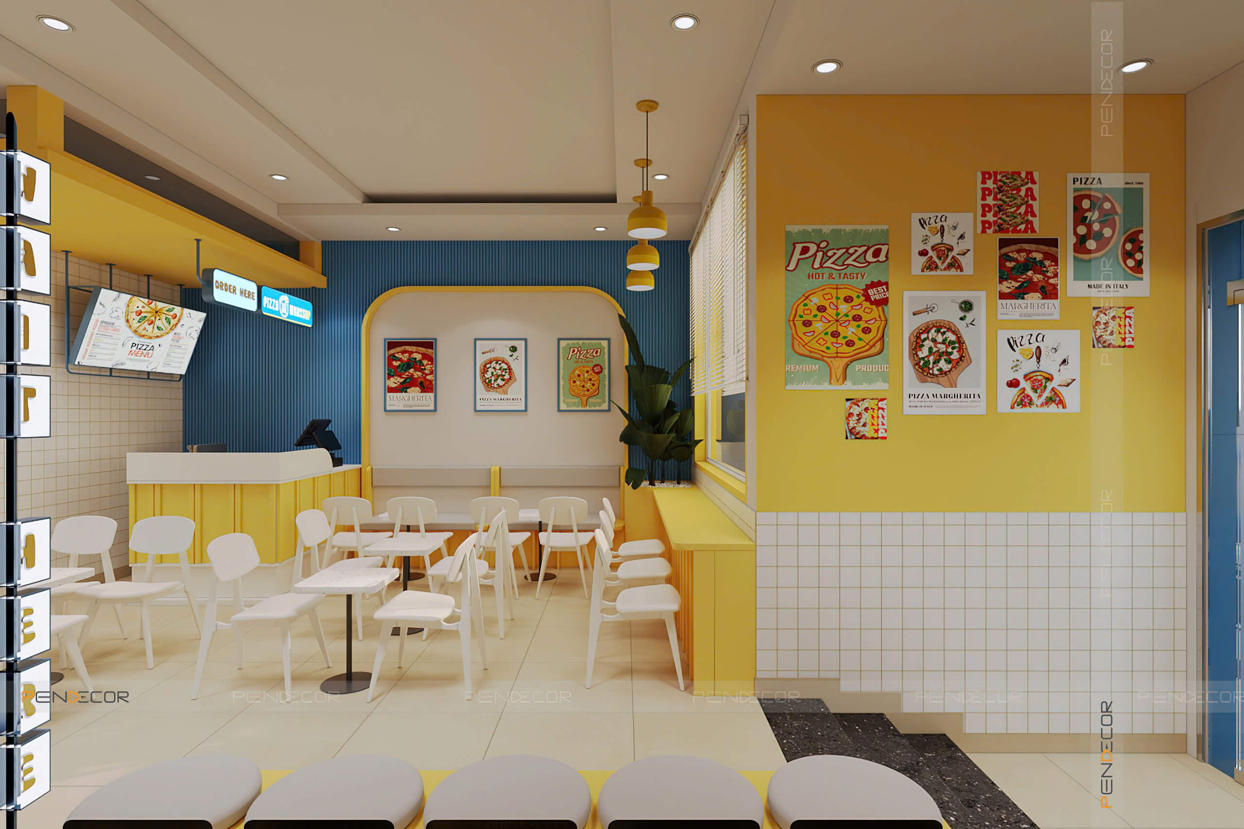 Thiết Kế Tiệm Bánh Pizza Whassup