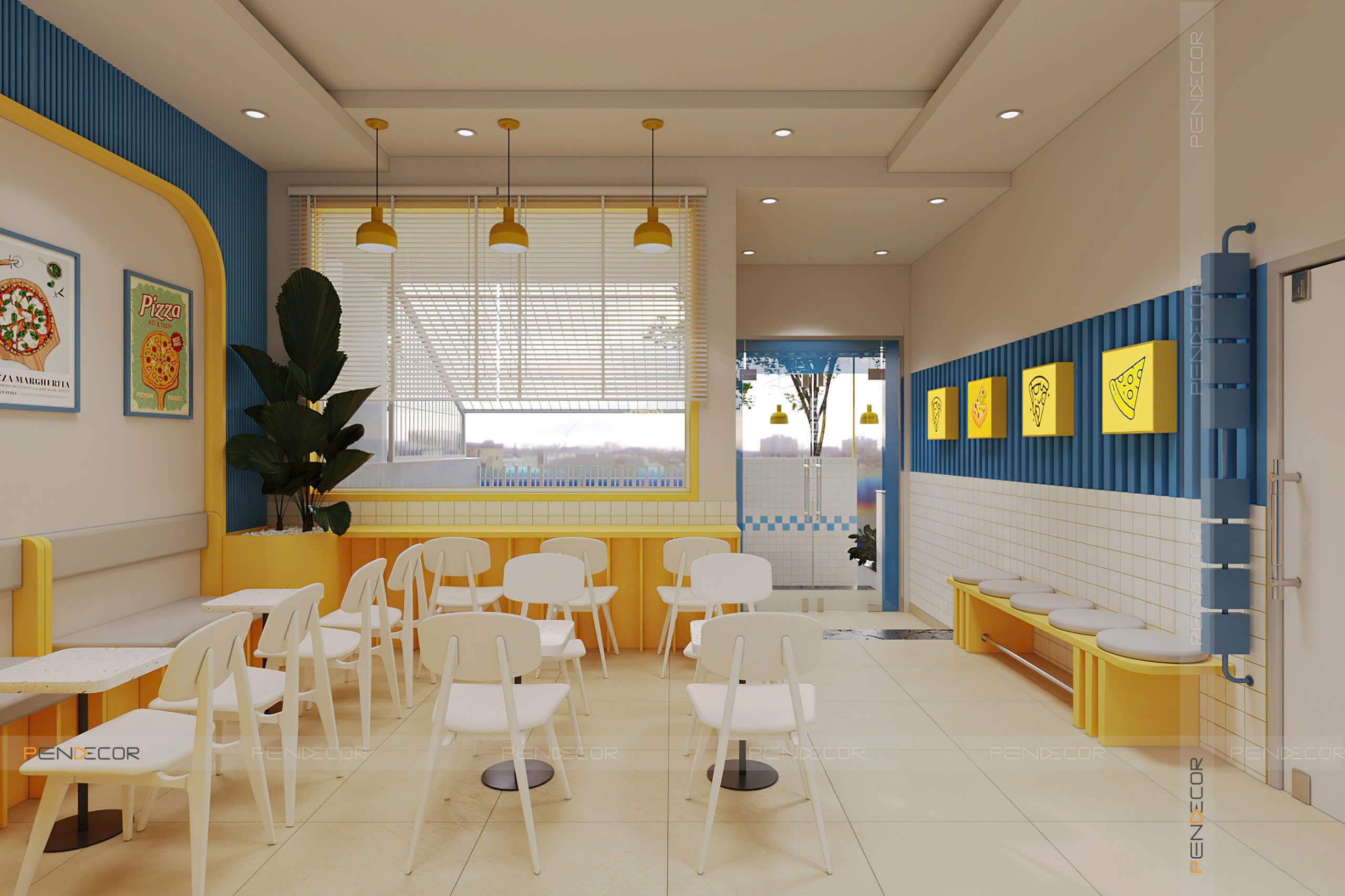 Thiết Kế Tiệm Bánh Pizza Whassup