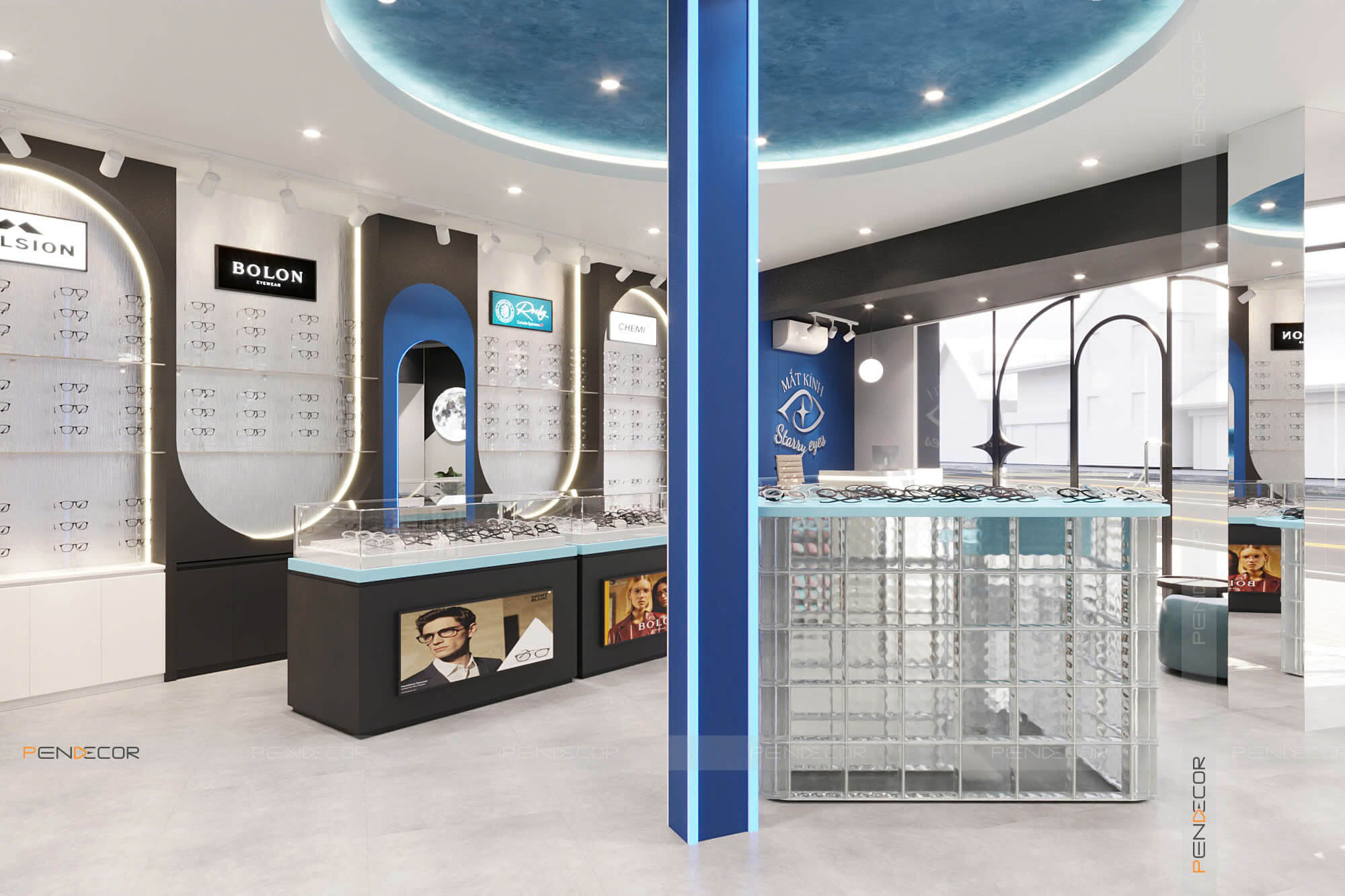 Thiết Kế Cửa Hàng Mắt Kính Starry Eyes