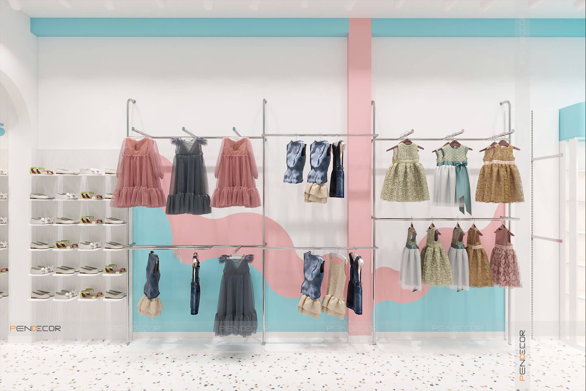 Thiết Kế Shop Thời Trang Trẻ Em Nấm Kid