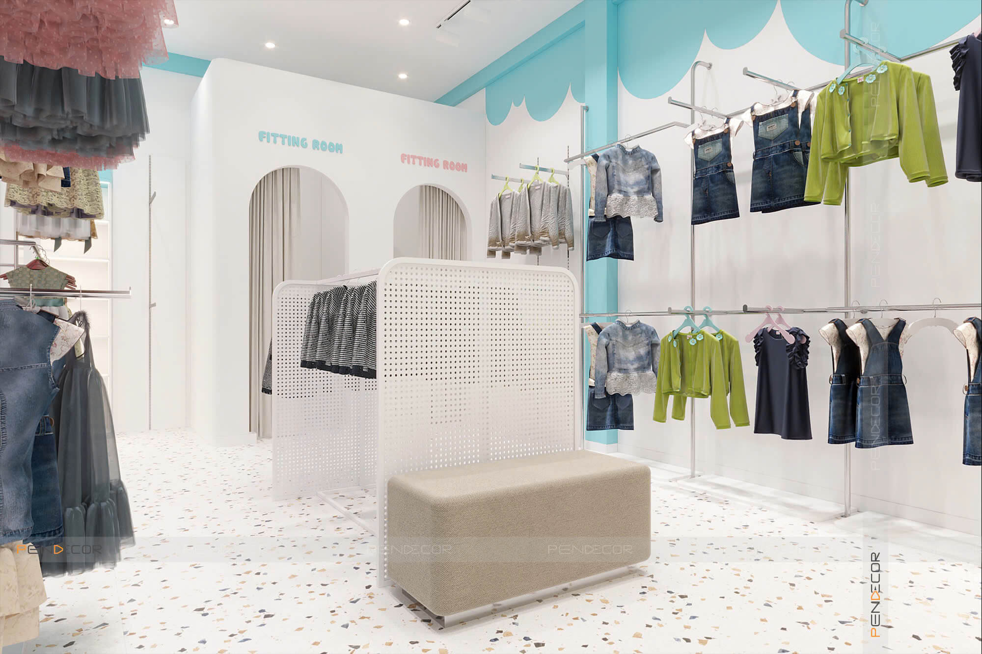 Thiết Kế Shop Thời Trang Trẻ Em Nấm Kid