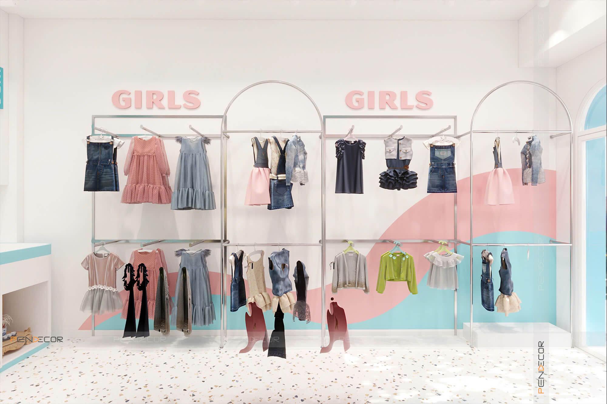 Thiết Kế Shop Thời Trang Trẻ Em Nấm Kid