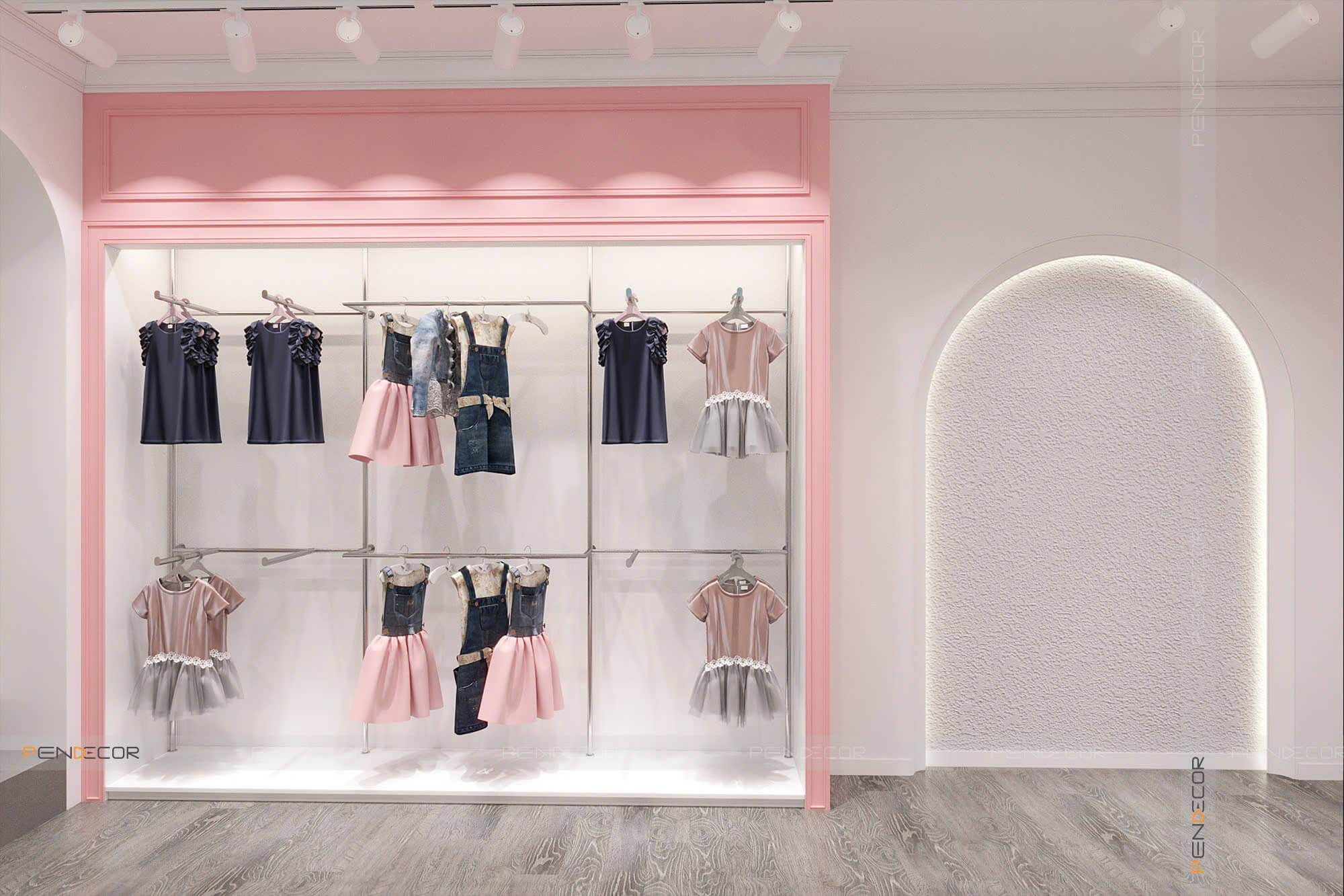 Thiết Kế Shop Thời Trang Trẻ Em Nấm Kid