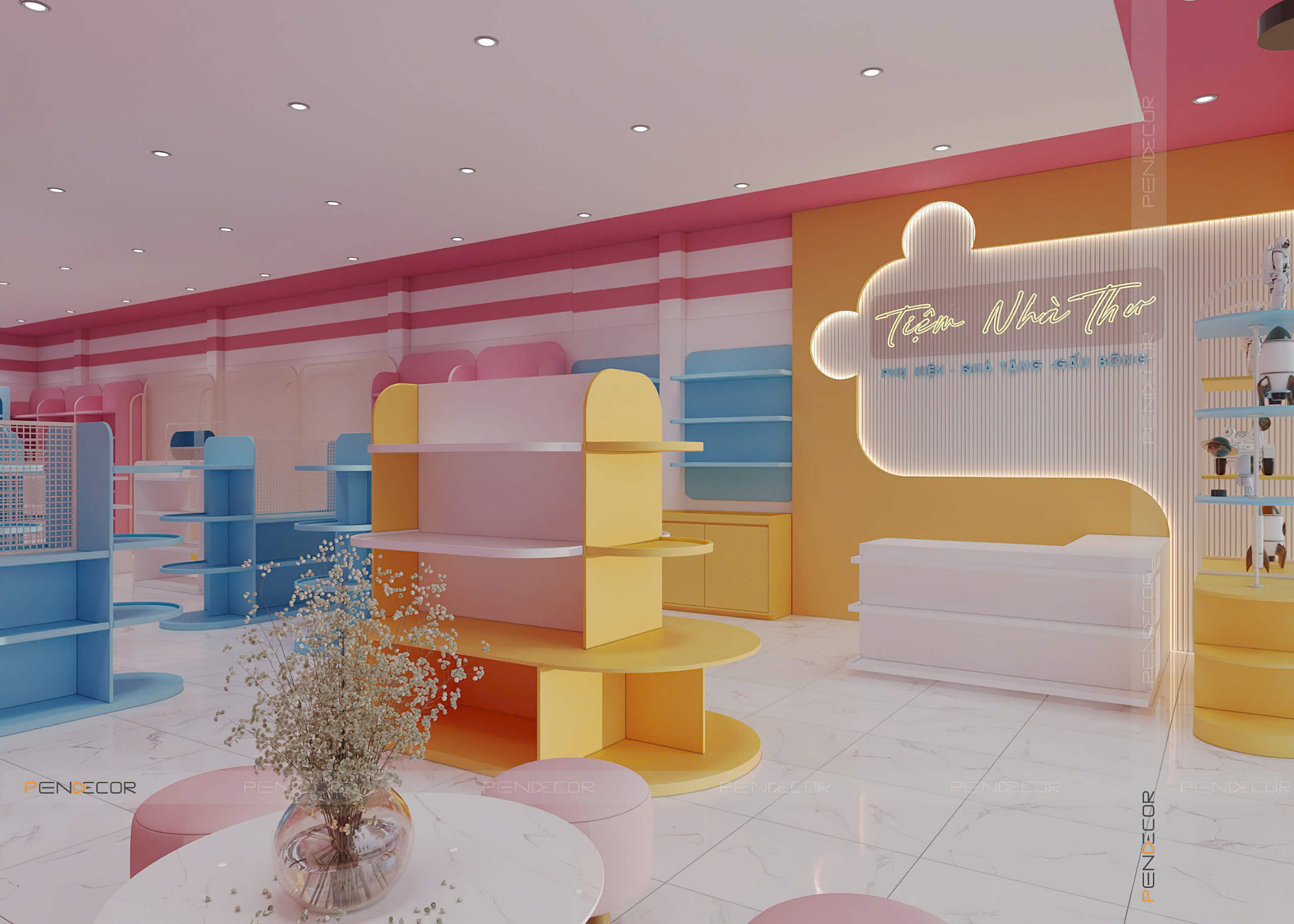 Thiết Kế Shop Phụ Kiện Tiệm Nhà Thư