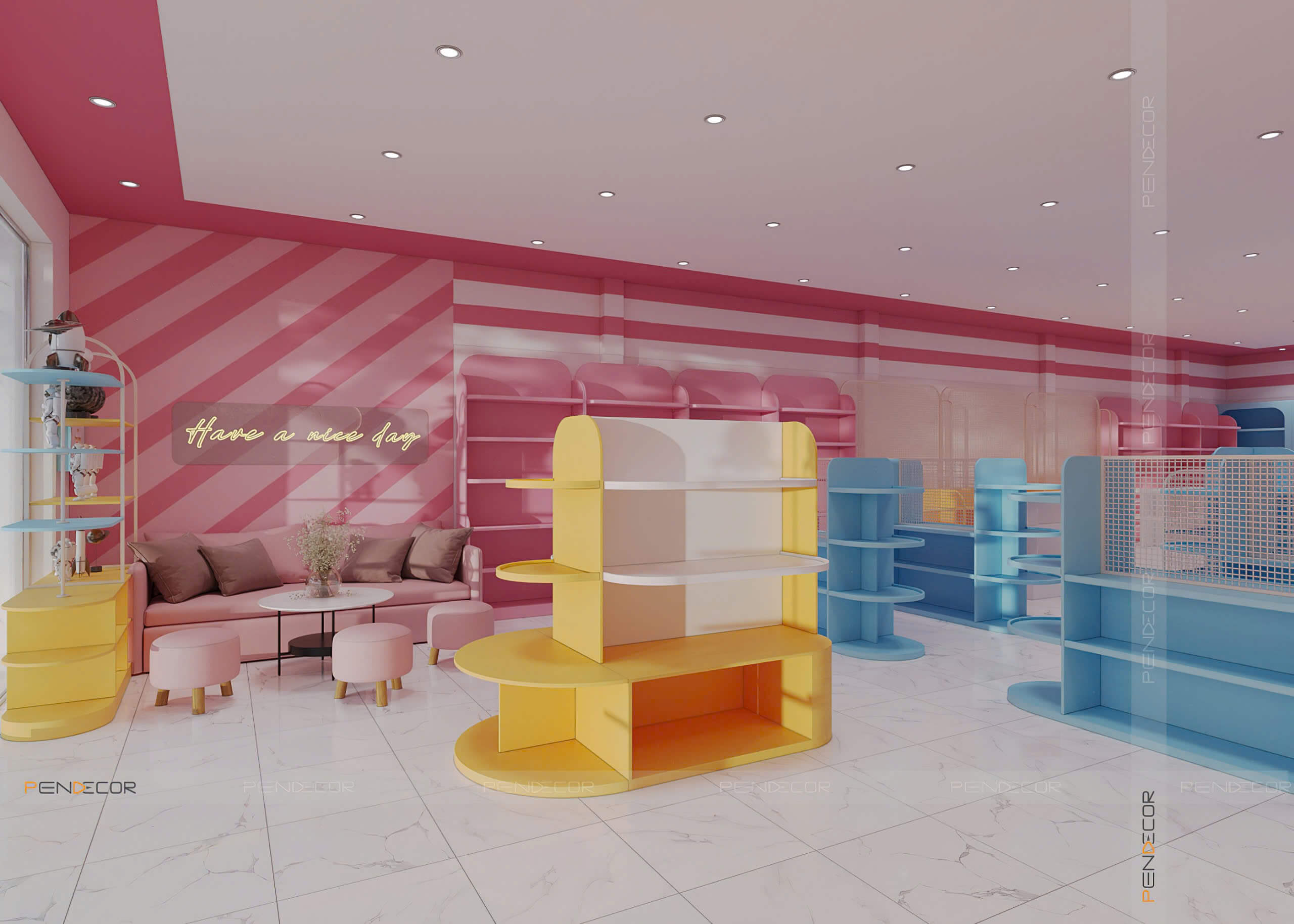 Thiết Kế Shop Phụ Kiện Tiệm Nhà Thư