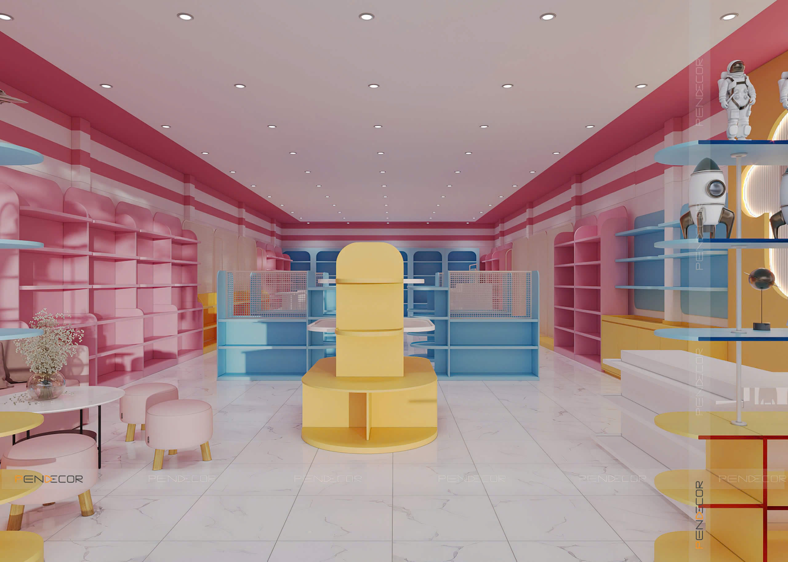 Thiết Kế Shop Phụ Kiện Tiệm Nhà Thư