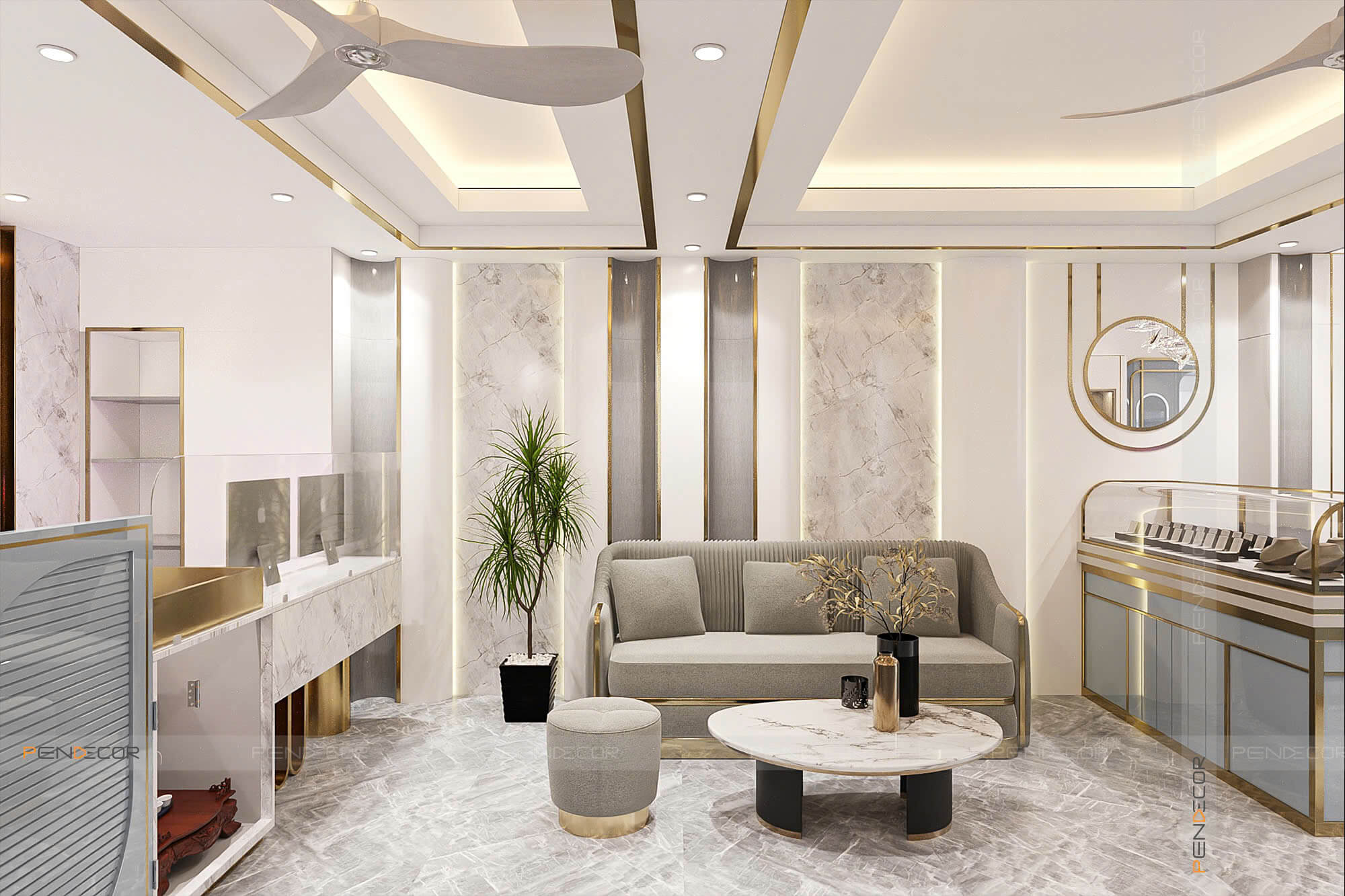 Thiết Kế Tiệm Vàng Út Kim Yến