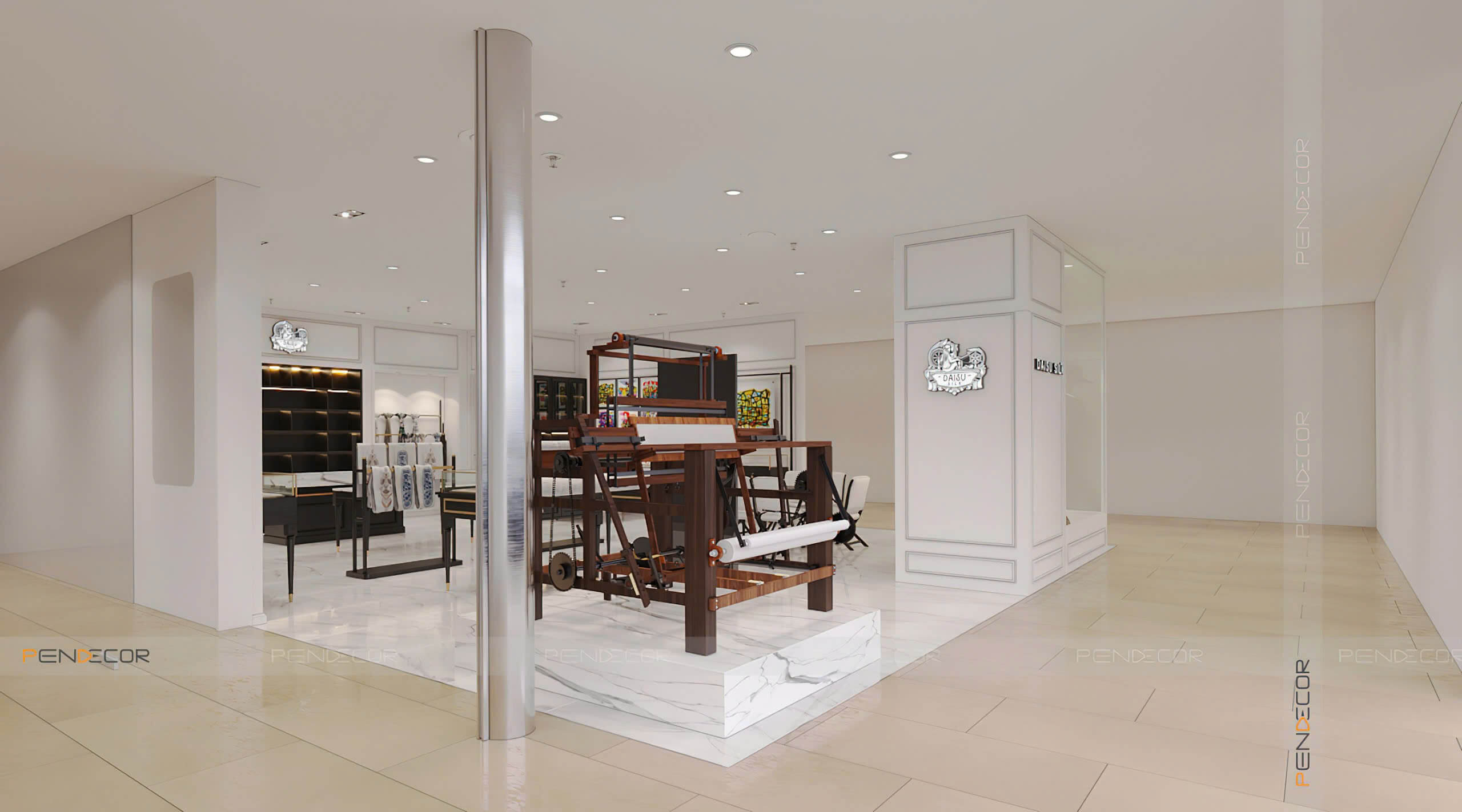 Thiết Kế Showroom Daisu Silk (Hà Nội)