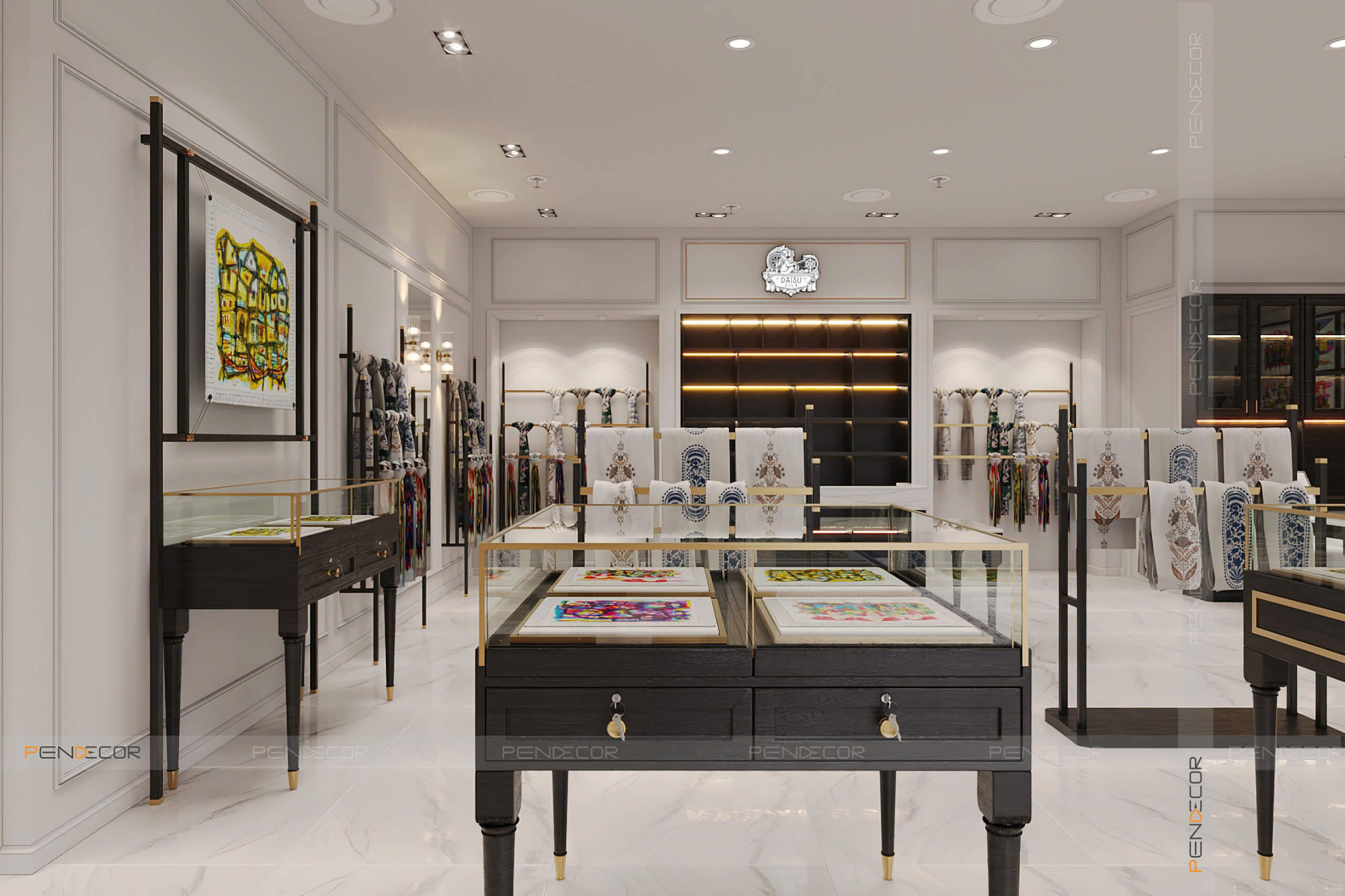 Thiết Kế Showroom Daisu Silk (Hà Nội)