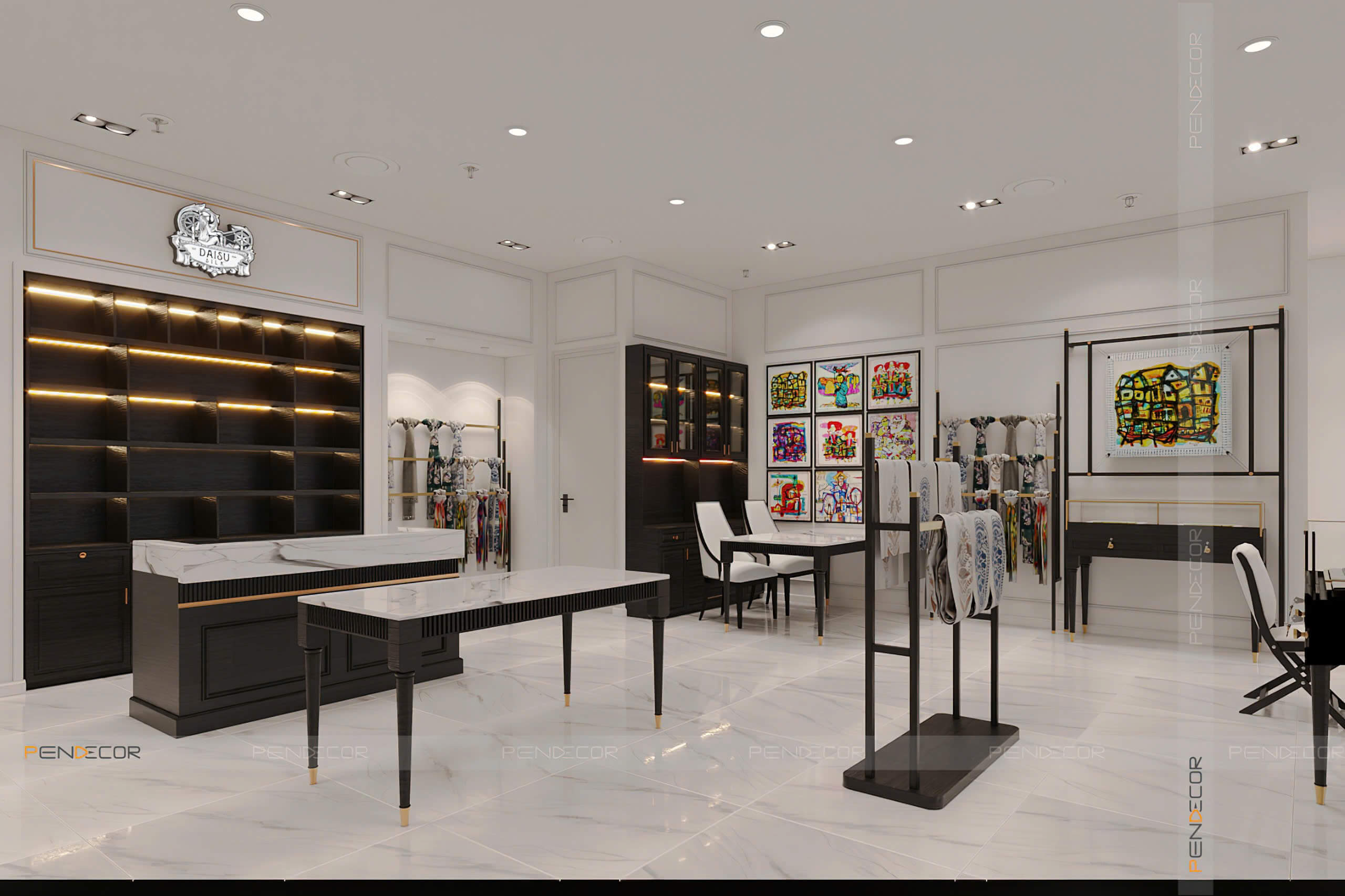 Thiết Kế Showroom Daisu Silk (Hà Nội)